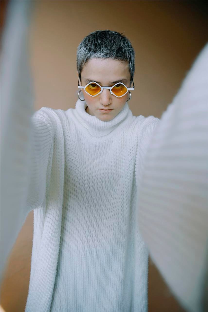 Negar White Yellow Güneş Gözlüğü