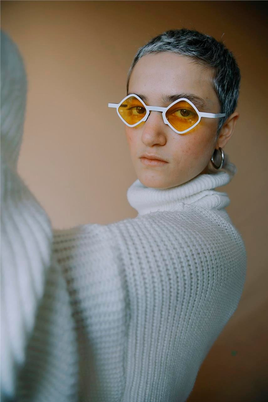 Negar White Yellow Güneş Gözlüğü