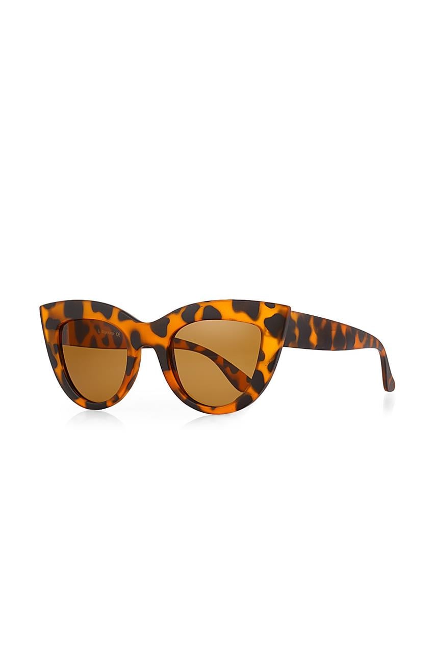 Nia Matt Leopard Güneş Gözlüğü