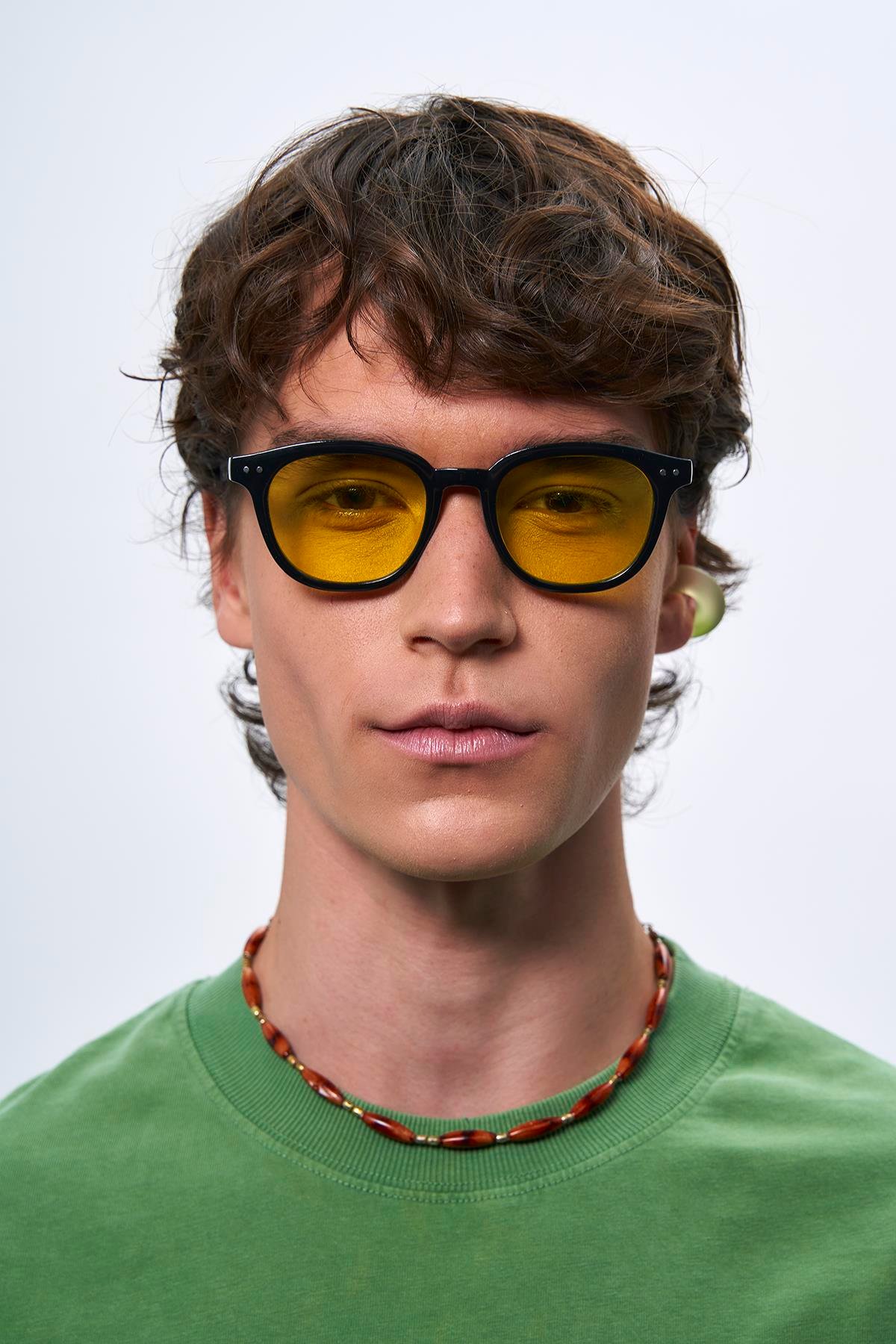 Nova Black Yellow Erkek Güneş Gözlüğü