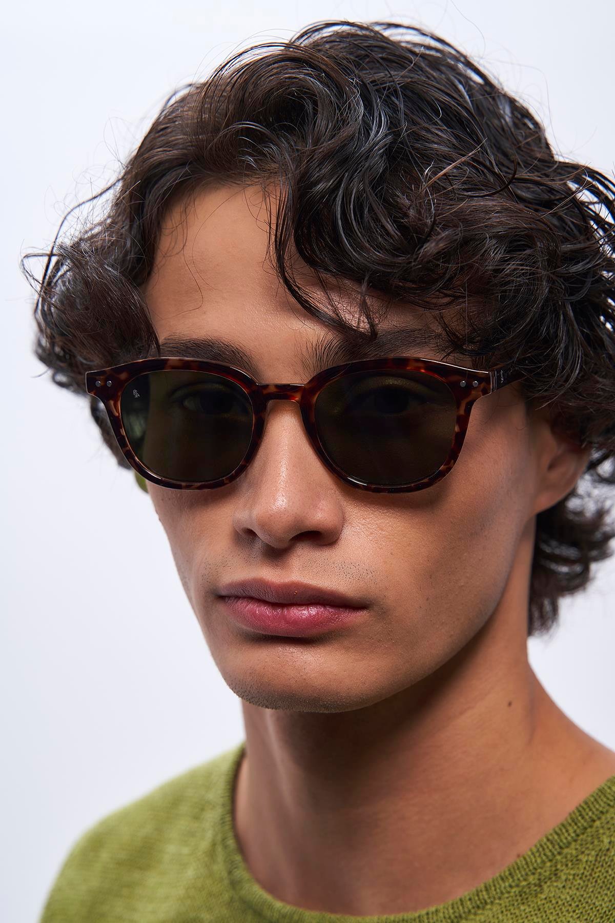 Nova Leopard Green Erkek Güneş Gözlüğü