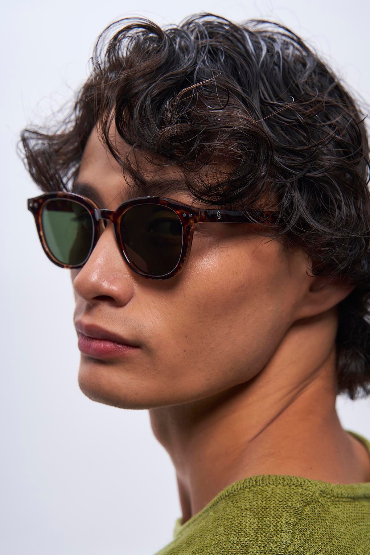 Nova Leopard Green Erkek Güneş Gözlüğü