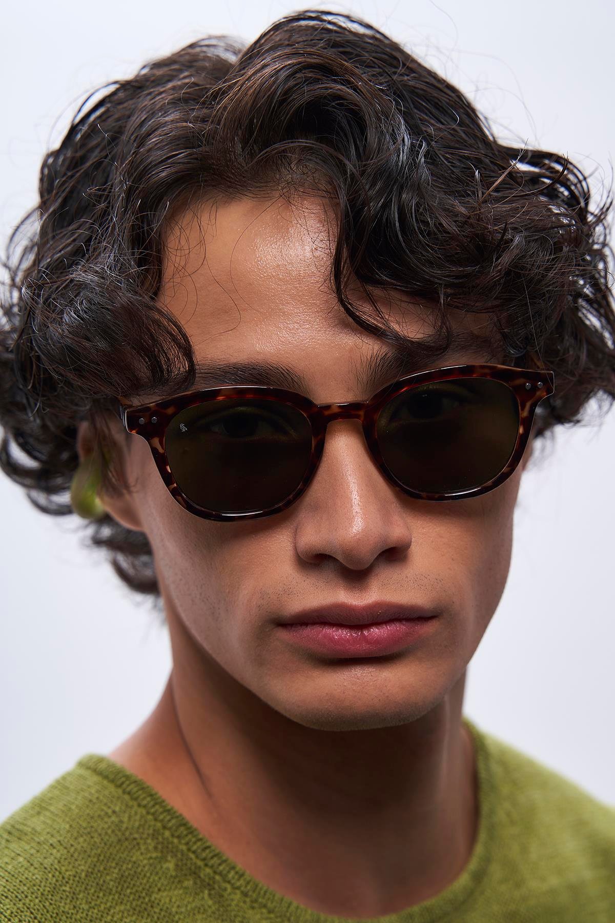 Nova Leopard Green Erkek Güneş Gözlüğü