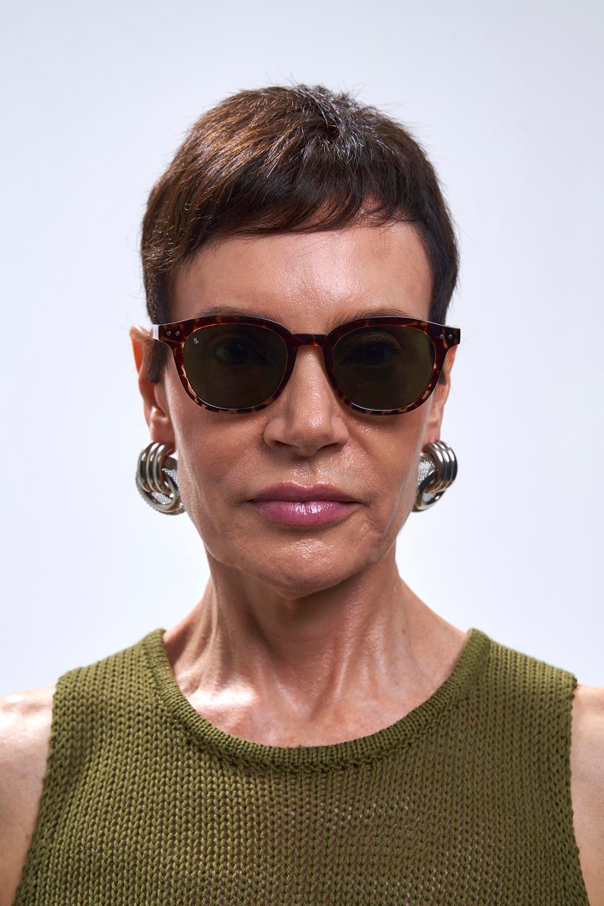 Nova Leopard Green Güneş Gözlüğü