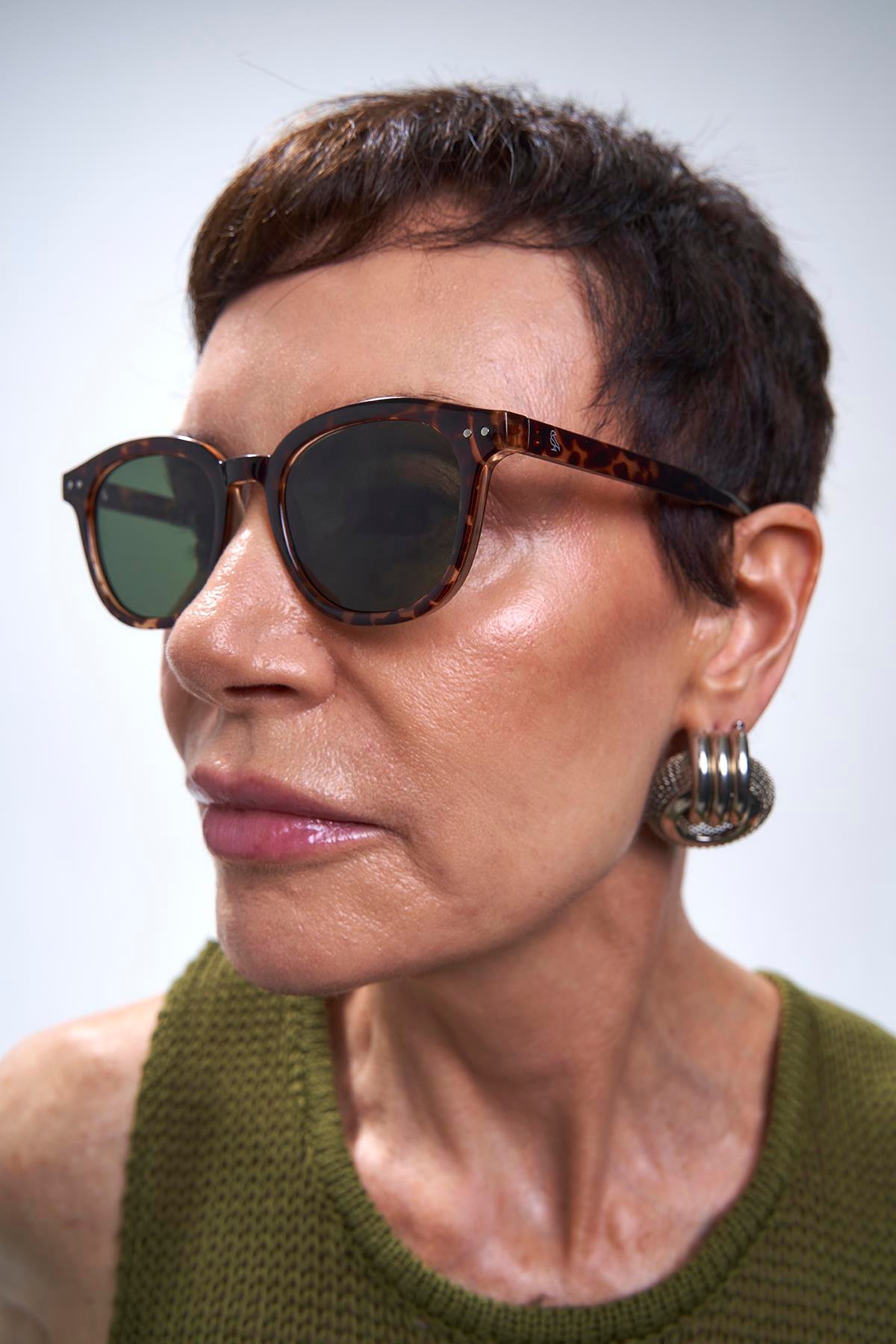 Nova Leopard Green Güneş Gözlüğü