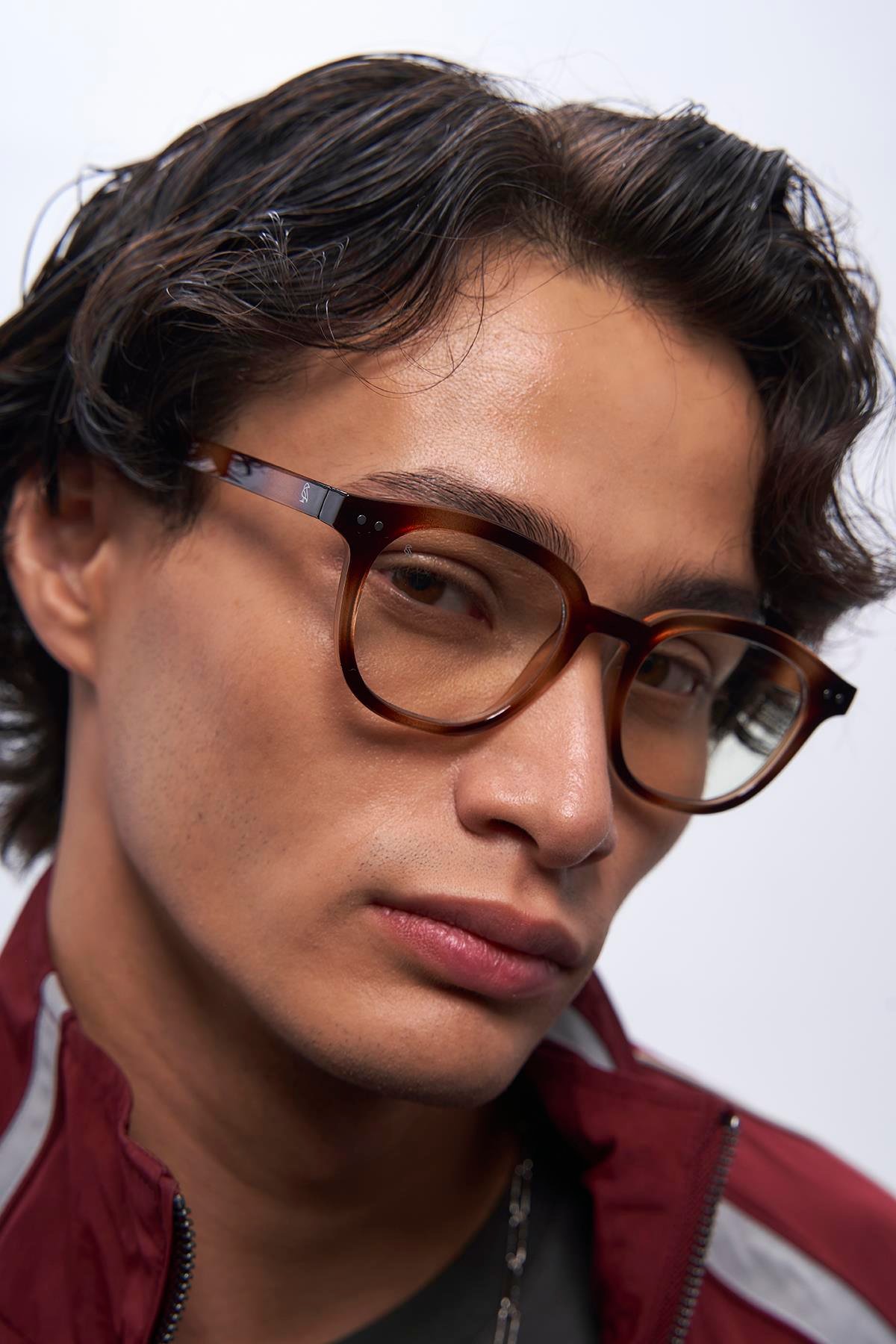 Nova Vintage Leopard Erkek Mavi Işık Koruyucu Gözlük