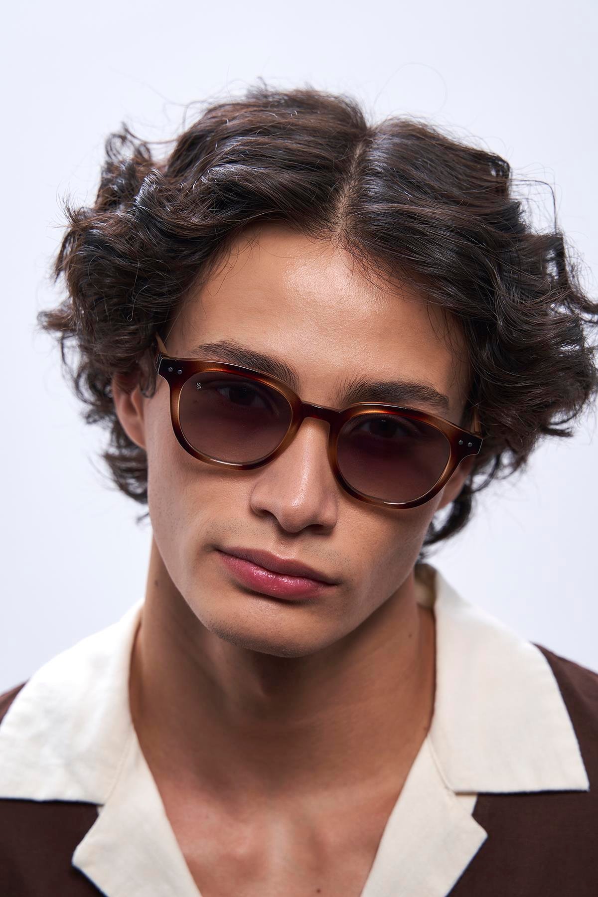 Nova Vintage Leopard Green Erkek Güneş Gözlüğü