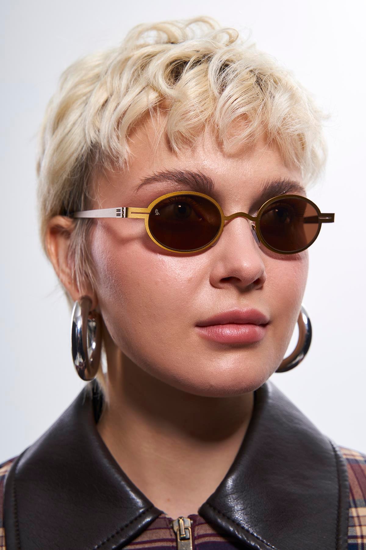 Orvyn Antique Gold Brown Güneş Gözlüğü