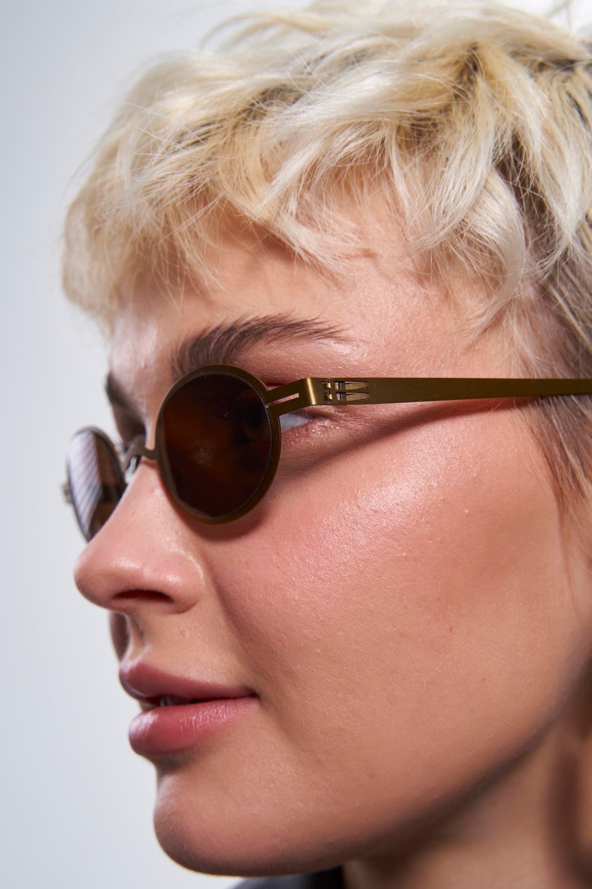 Orvyn Antique Gold Brown Güneş Gözlüğü