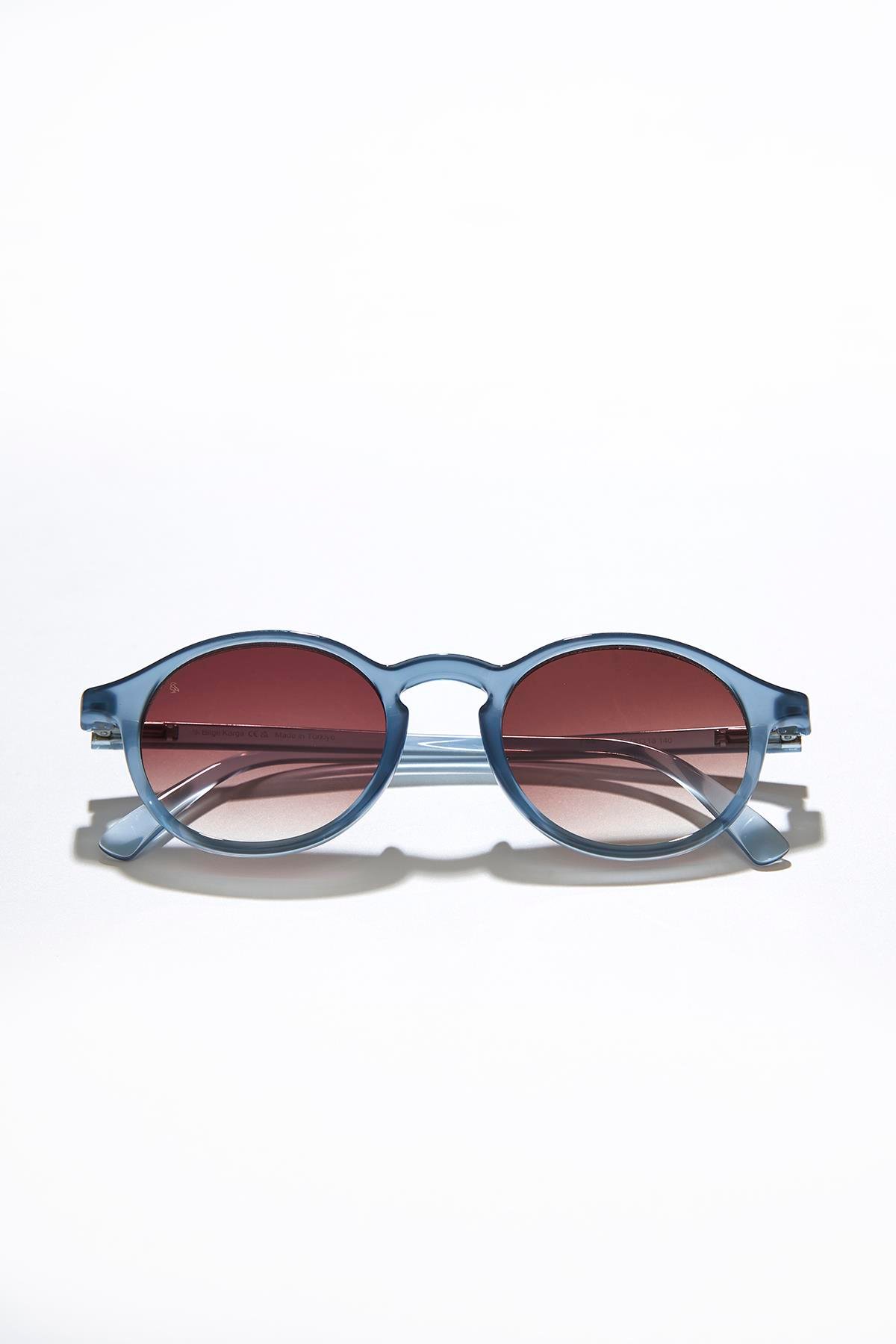 Pearl Blue Brown Degrade Erkek Güneş Gözlüğü