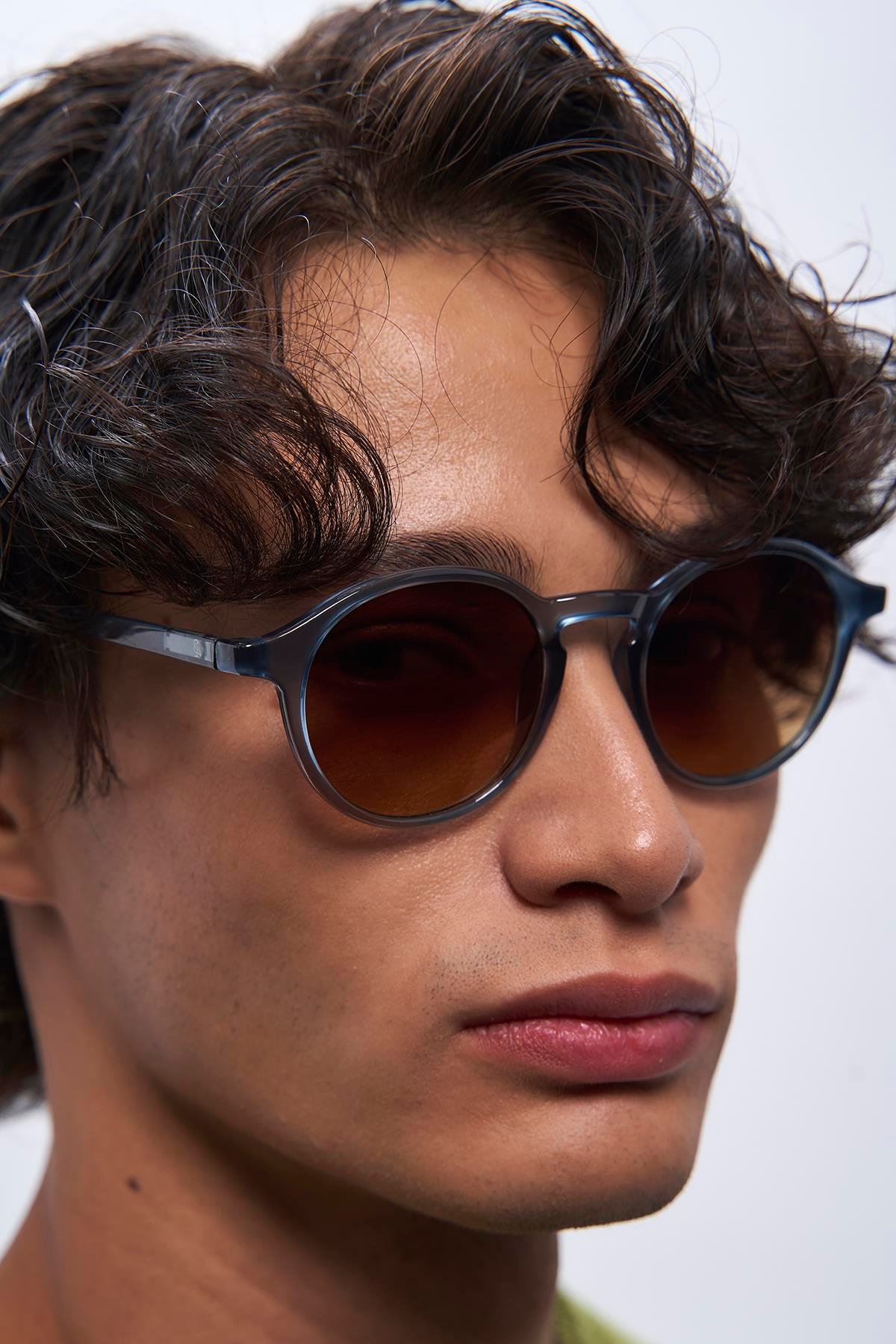 Pearl Blue Brown Degrade Erkek Güneş Gözlüğü