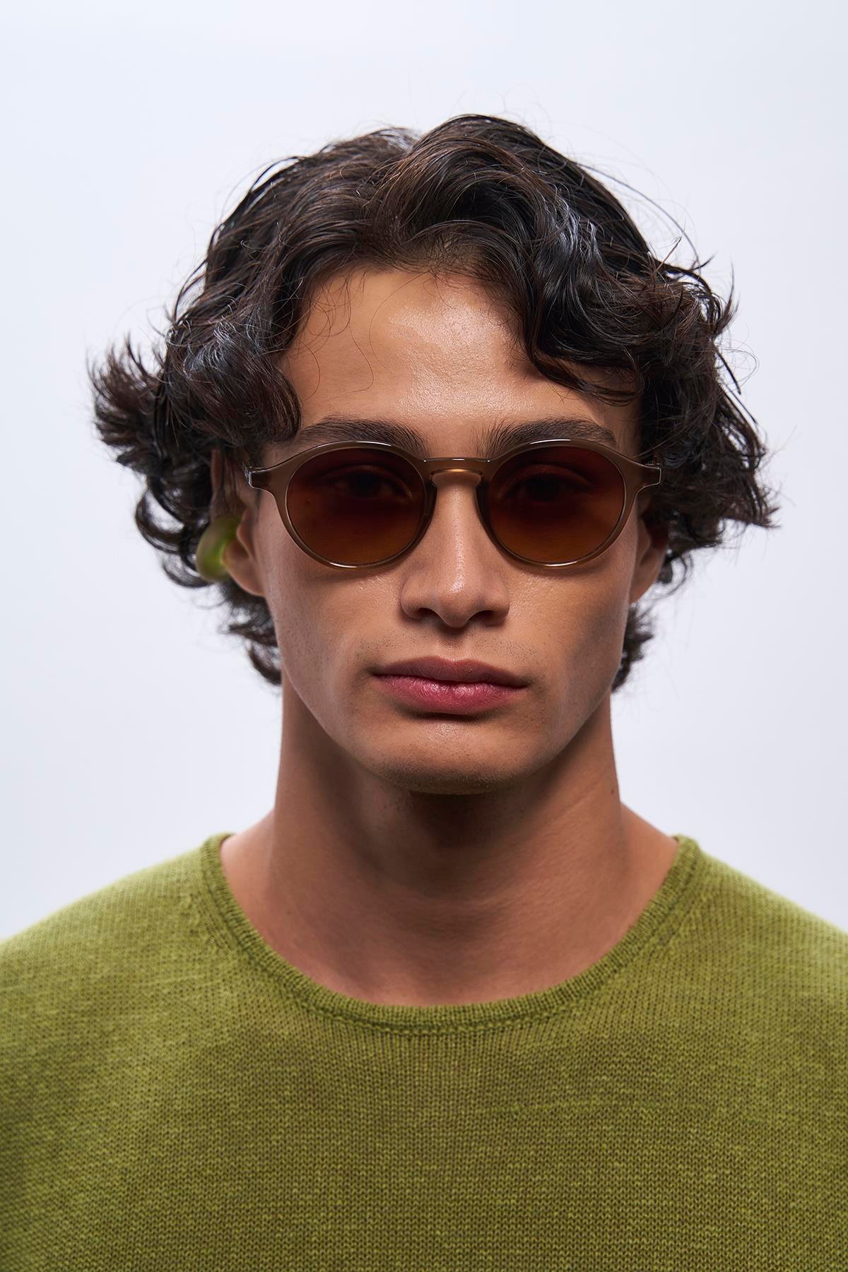 Pearl Brown Degrade Erkek Güneş Gözlüğü