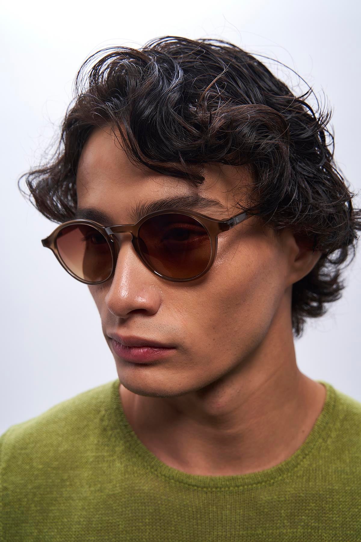 Pearl Brown Degrade Erkek Güneş Gözlüğü