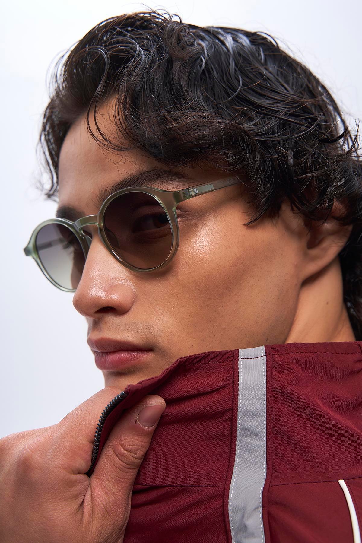 Pearl Green Black Degrade Erkek Güneş Gözlüğü