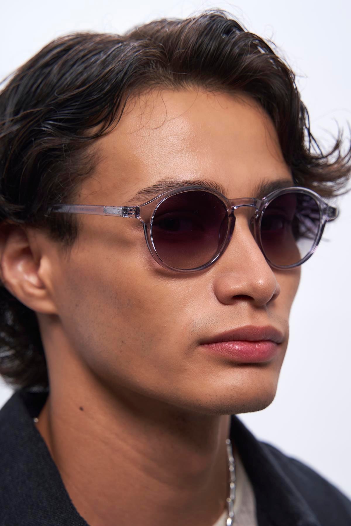 Pearl Grey Black Degrade Erkek Güneş Gözlüğü