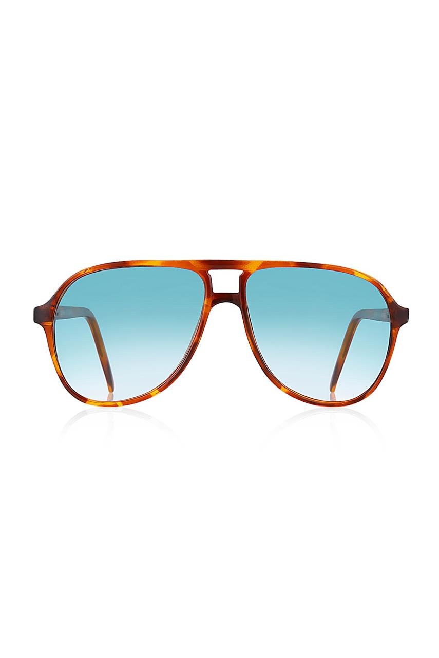 Peyton Leopard Blue Deglare Güneş Gözlüğü