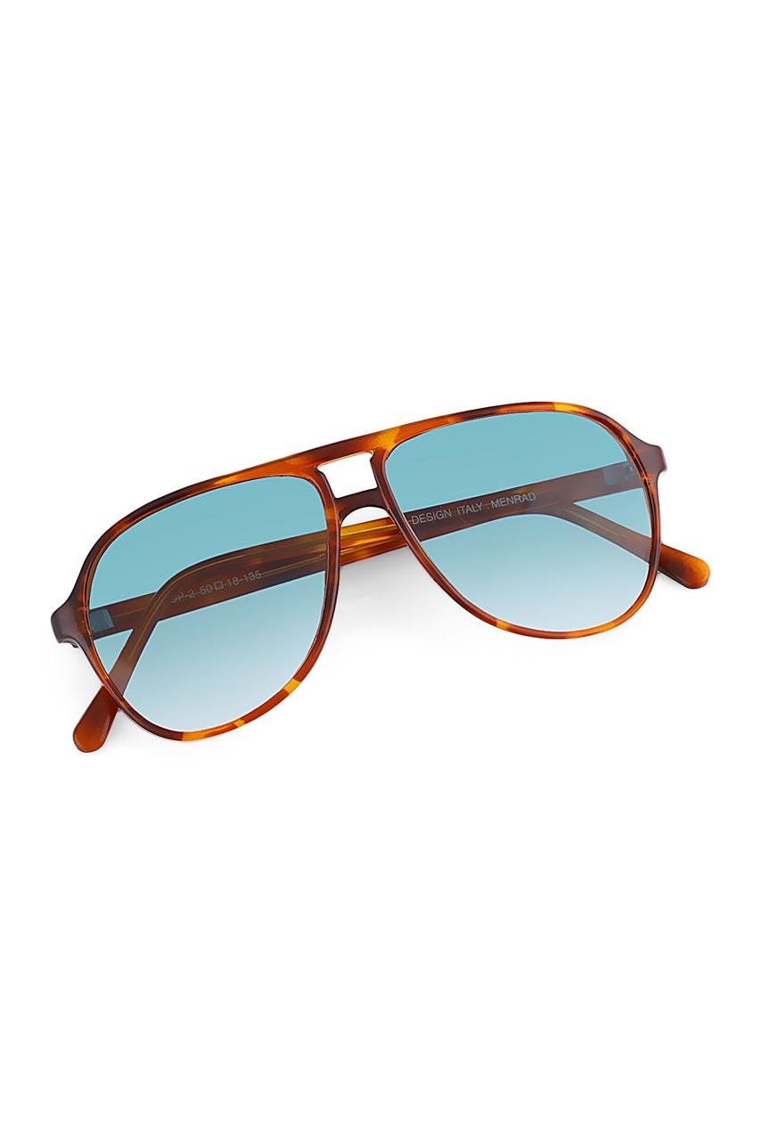 Peyton Leopard Blue Deglare Güneş Gözlüğü