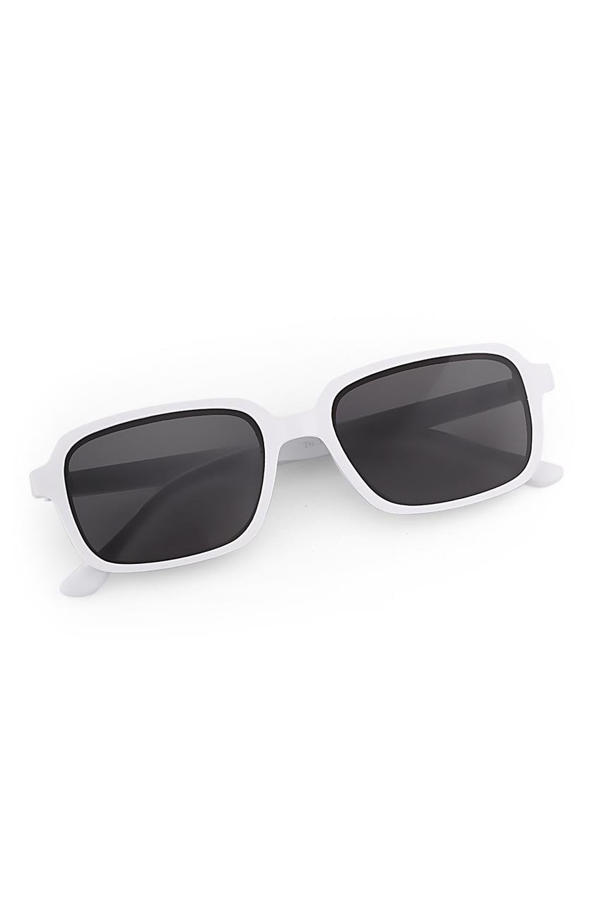 Pou White Black Güneş Gözlüğü