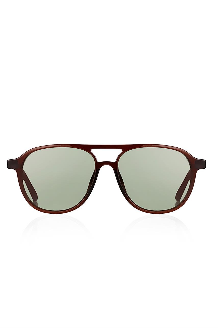 Richard Brown Dark Green Güneş Gözlüğü
