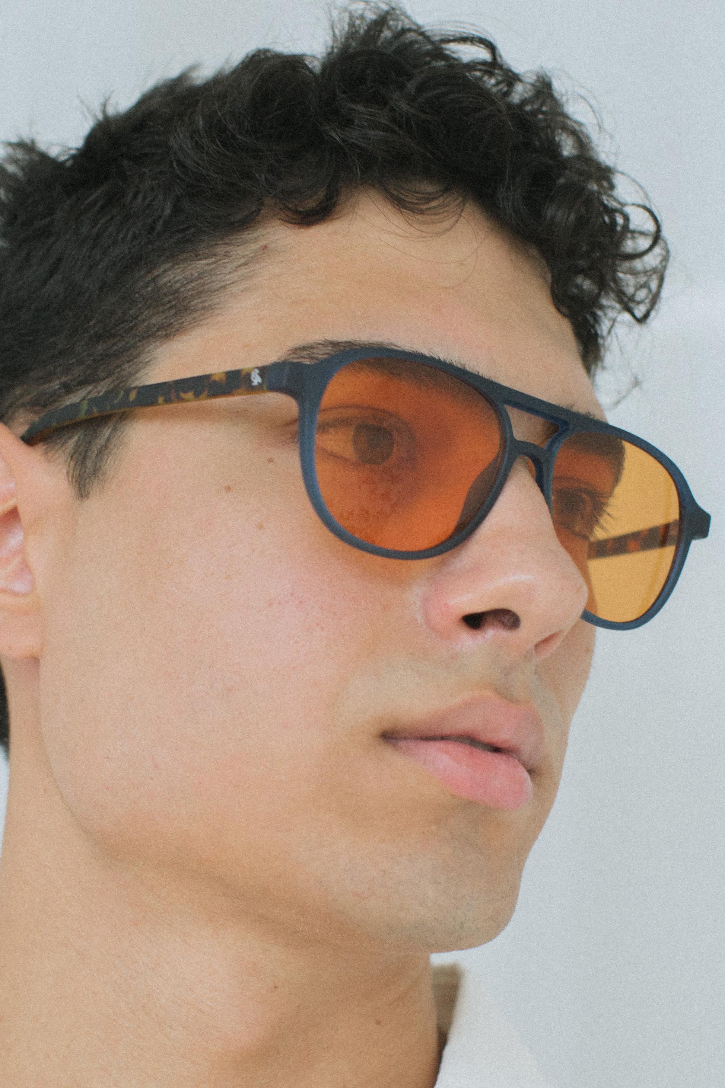 Richard Matt Navy Orange Erkek Güneş Gözlüğü
