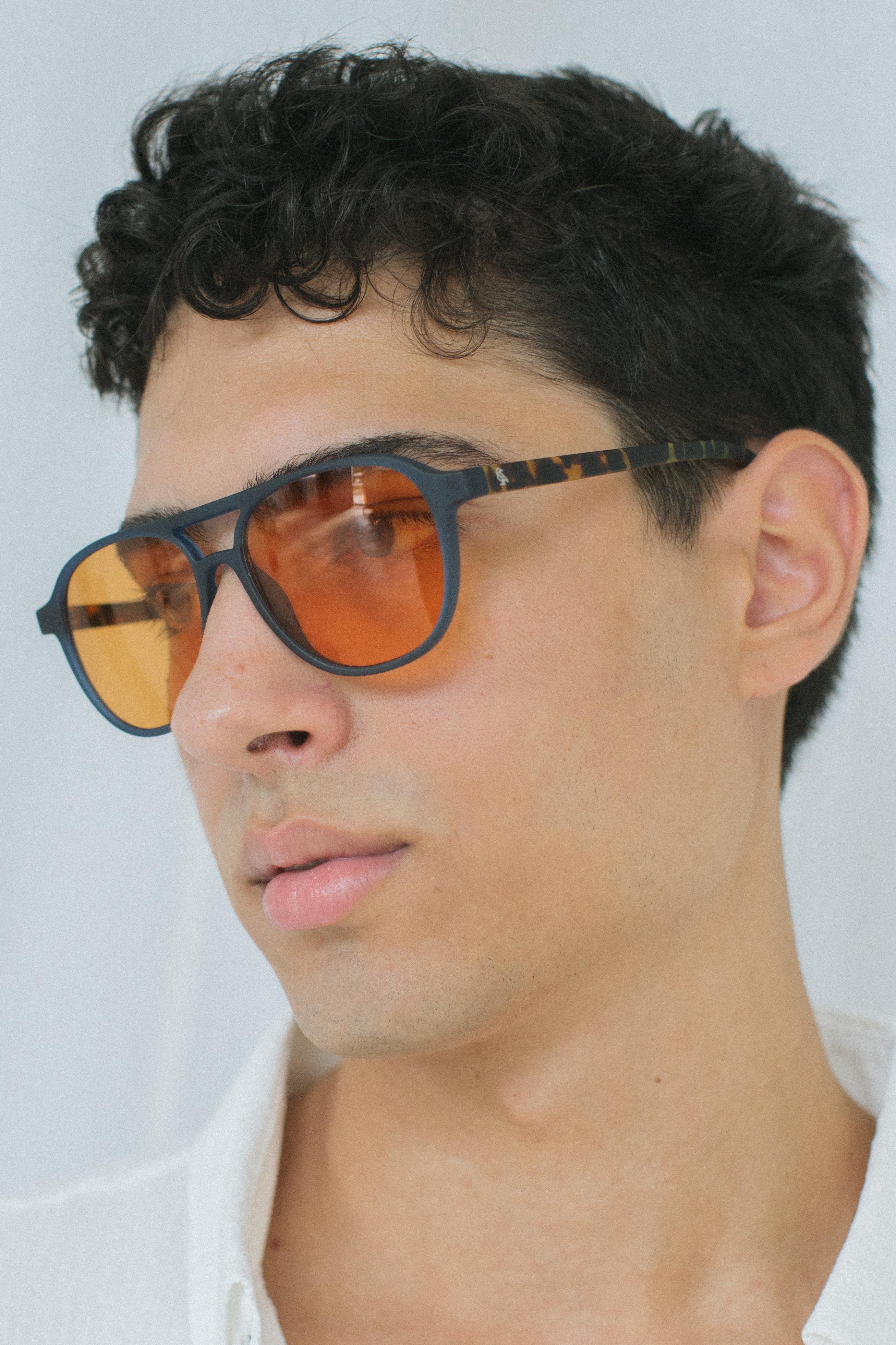 Richard Matt Navy Orange Erkek Güneş Gözlüğü