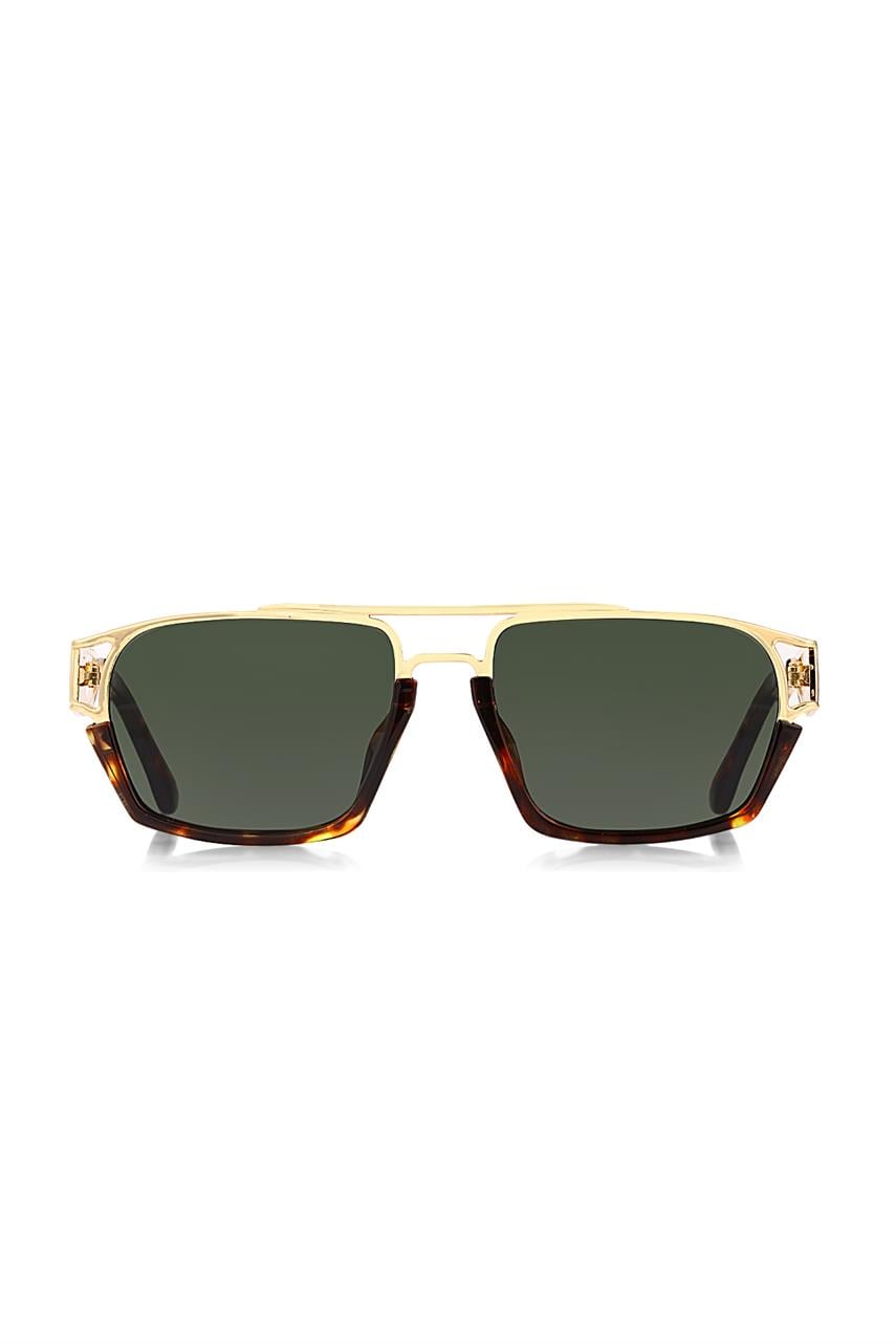 Runa Gold Leopard Green Güneş Gözlüğü