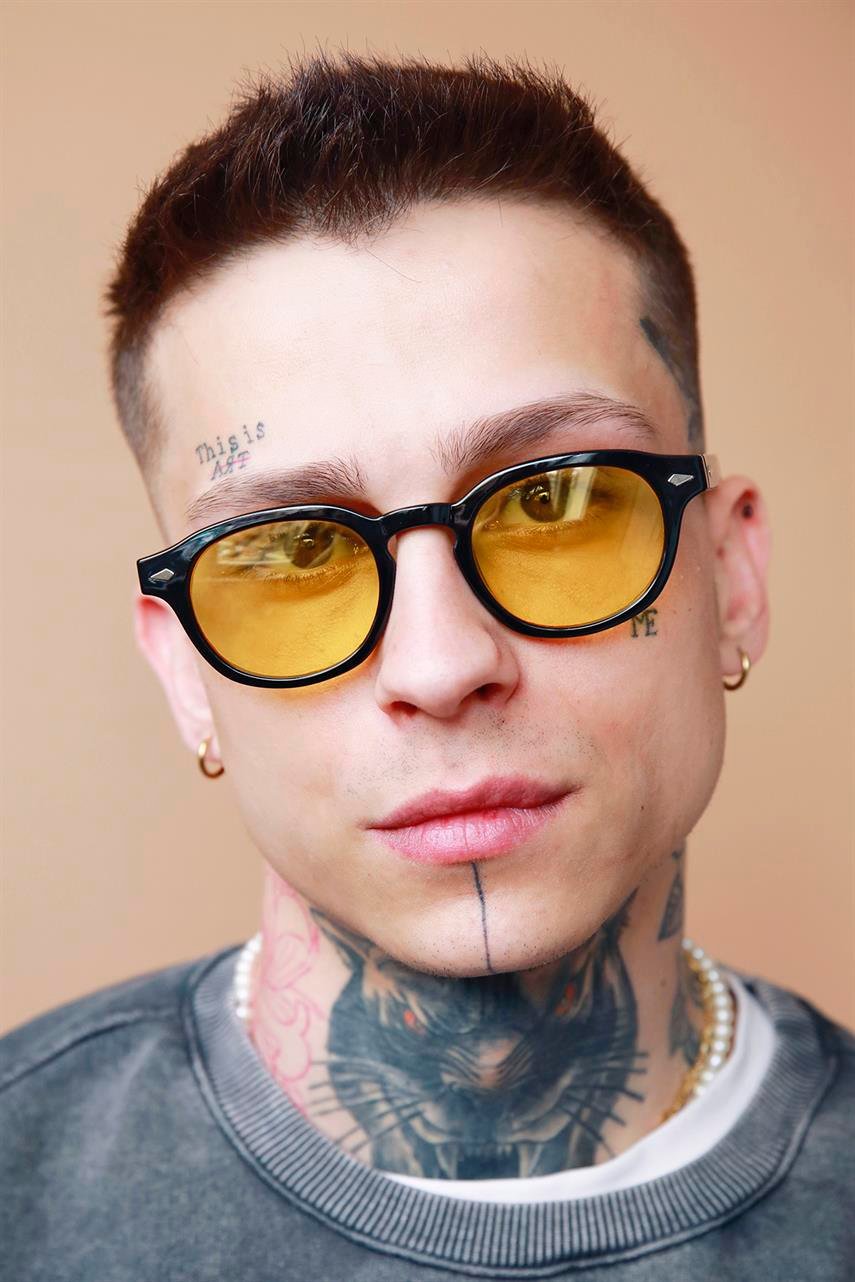 Ryan Black Yellow Erkek Güneş Gözlüğü