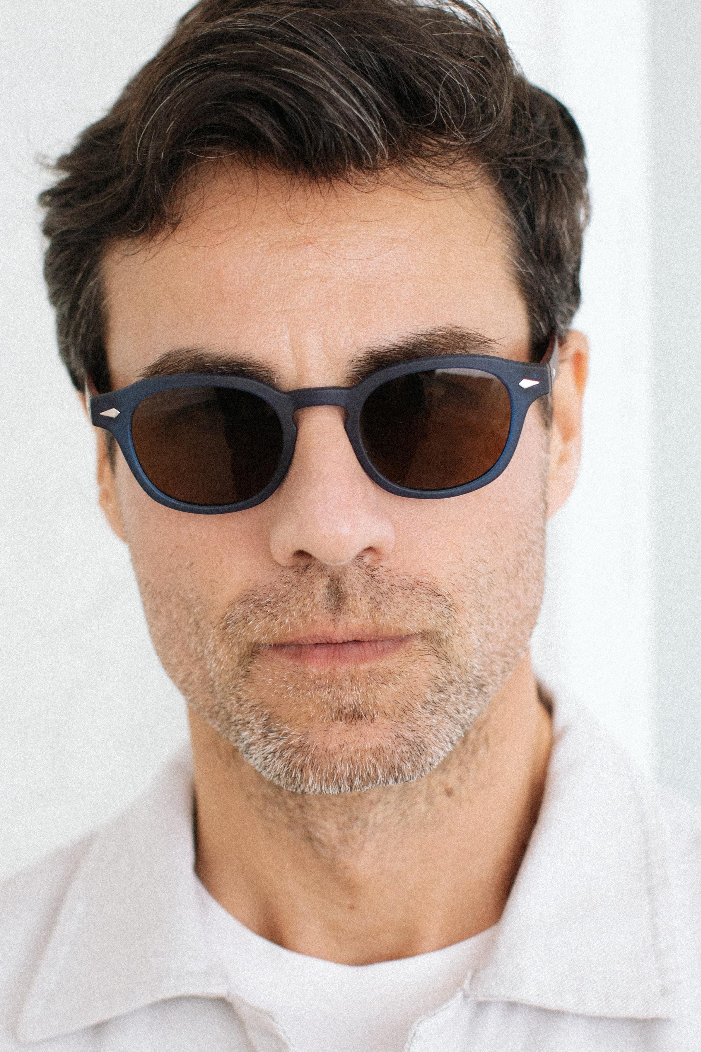 Ryan New Matt Navy Brown Erkek Güneş Gözlüğü