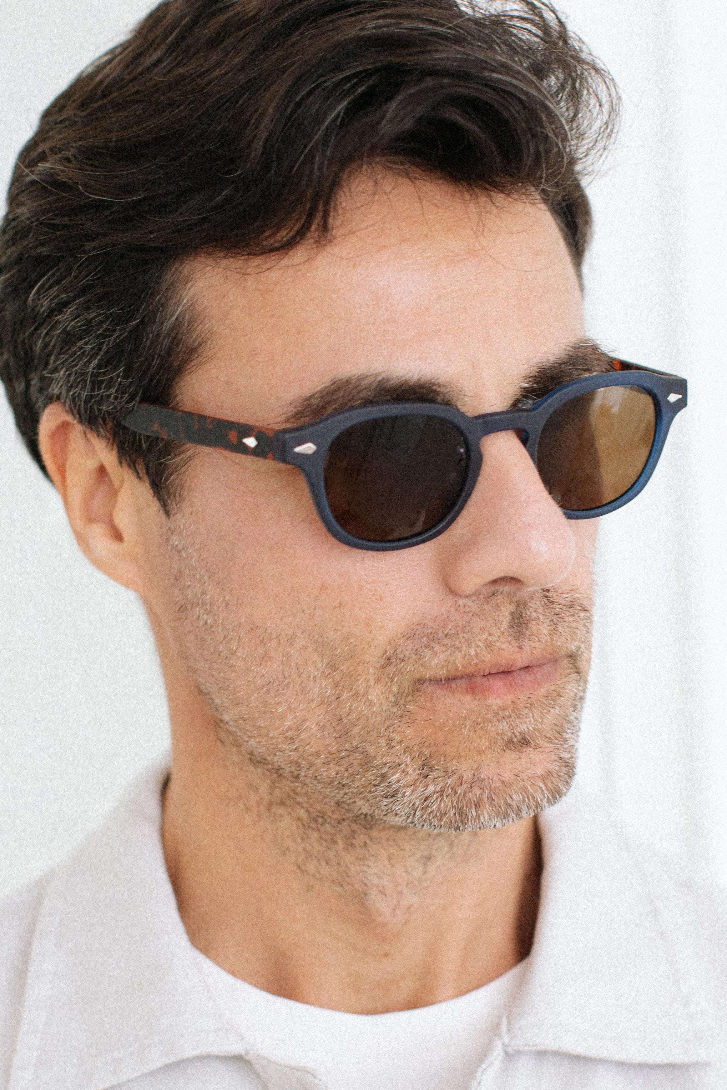 Ryan New Matt Navy Brown Erkek Güneş Gözlüğü