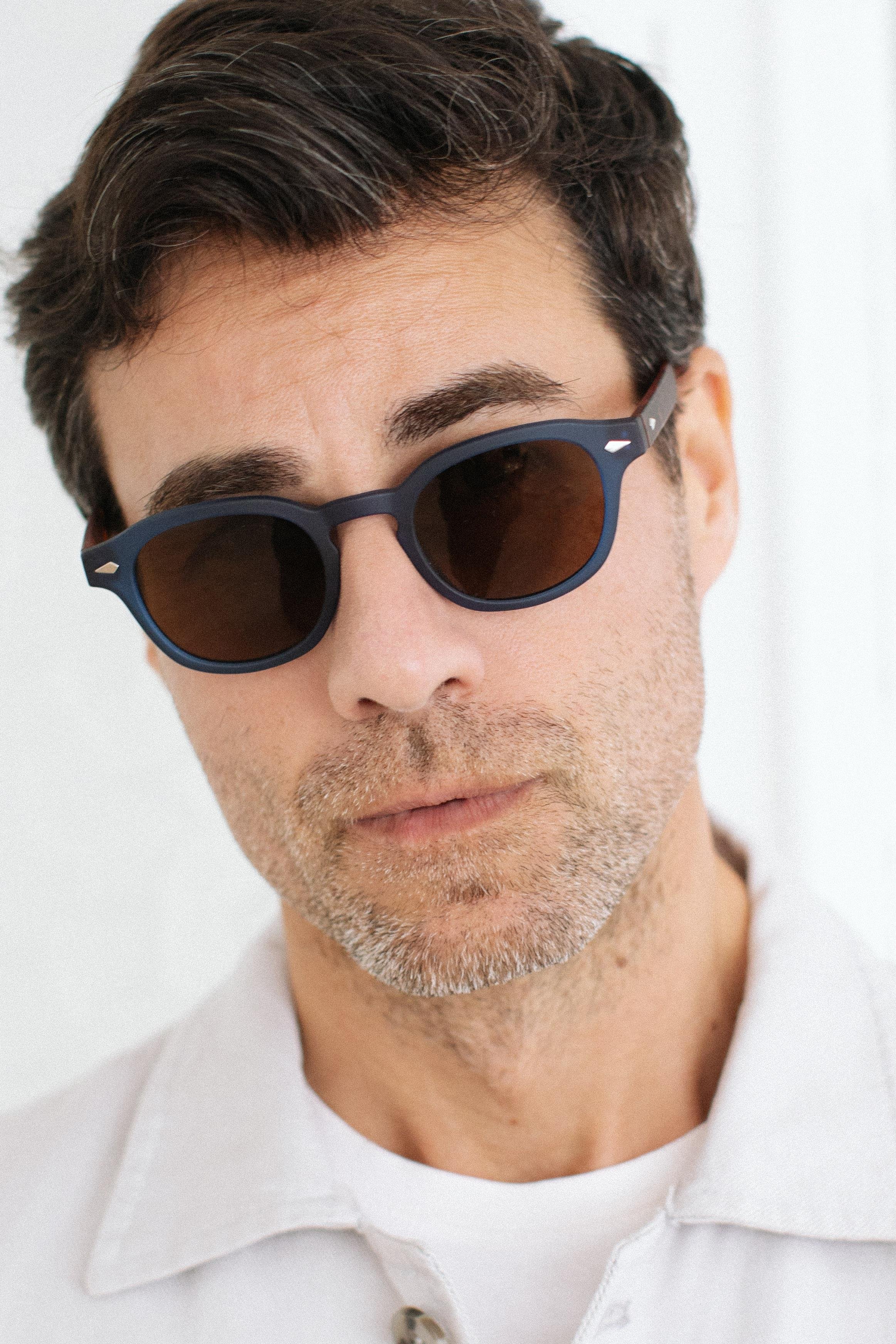 Ryan New Matt Navy Brown Erkek Güneş Gözlüğü