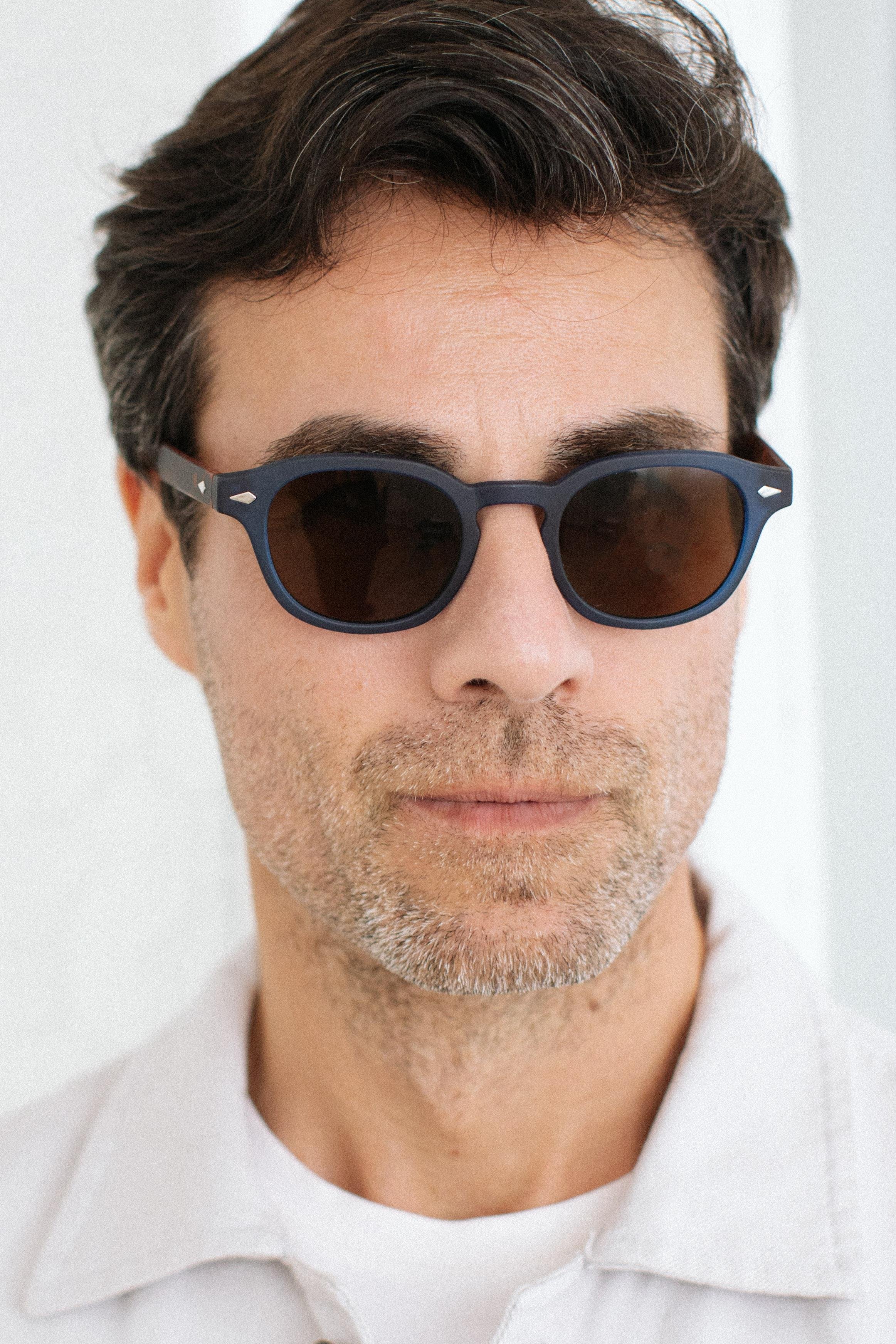 Ryan New Matt Navy Brown Erkek Güneş Gözlüğü