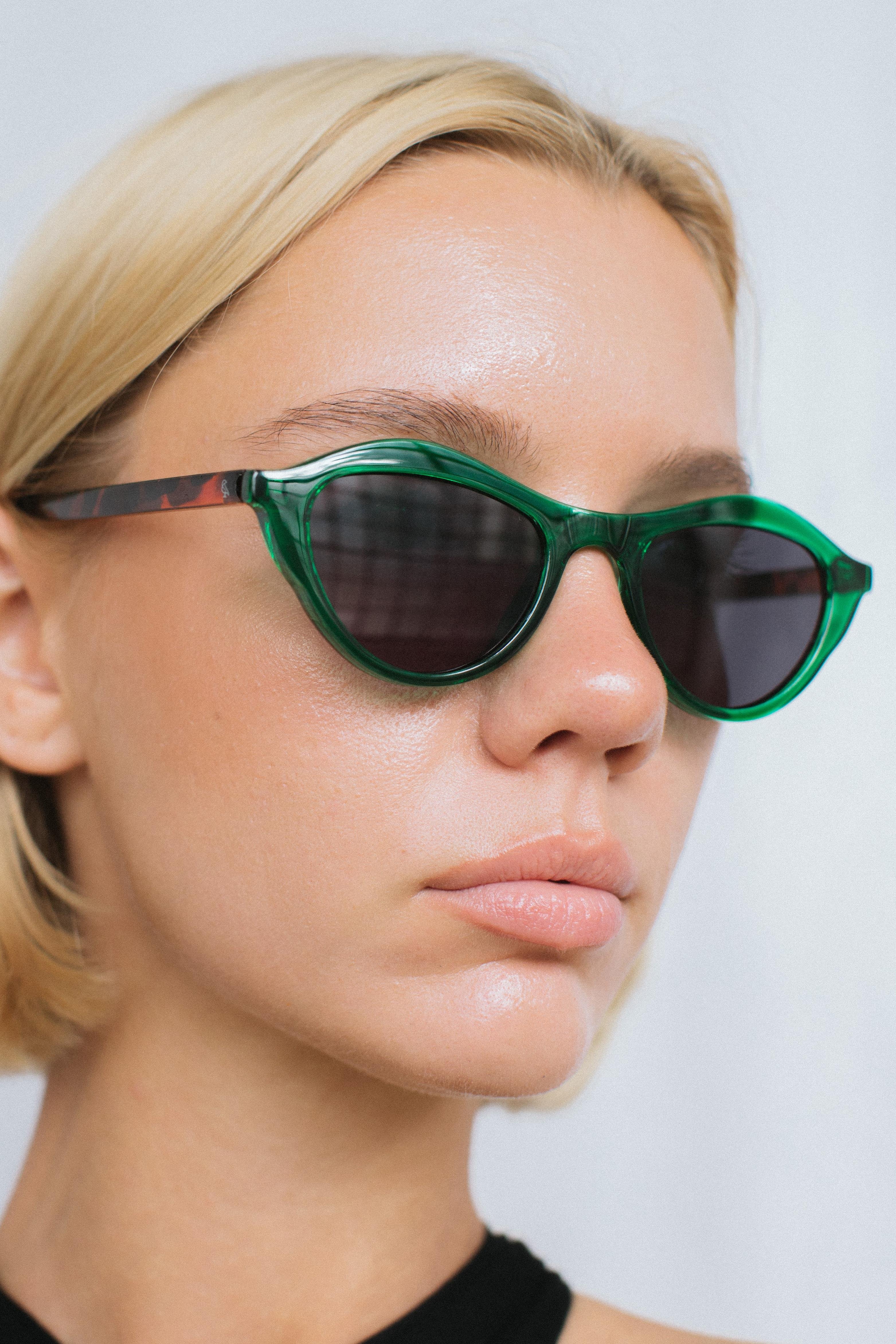 Saksağan Green Leopard Black Güneş Gözlüğü