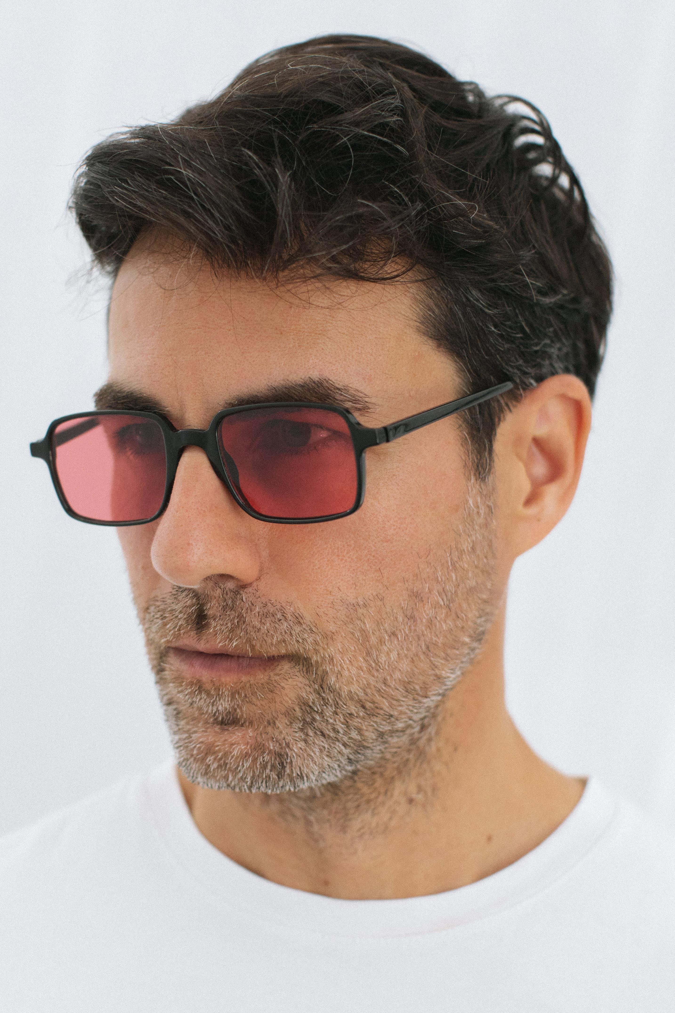 Samu Black Red Erkek Güneş Gözlüğü