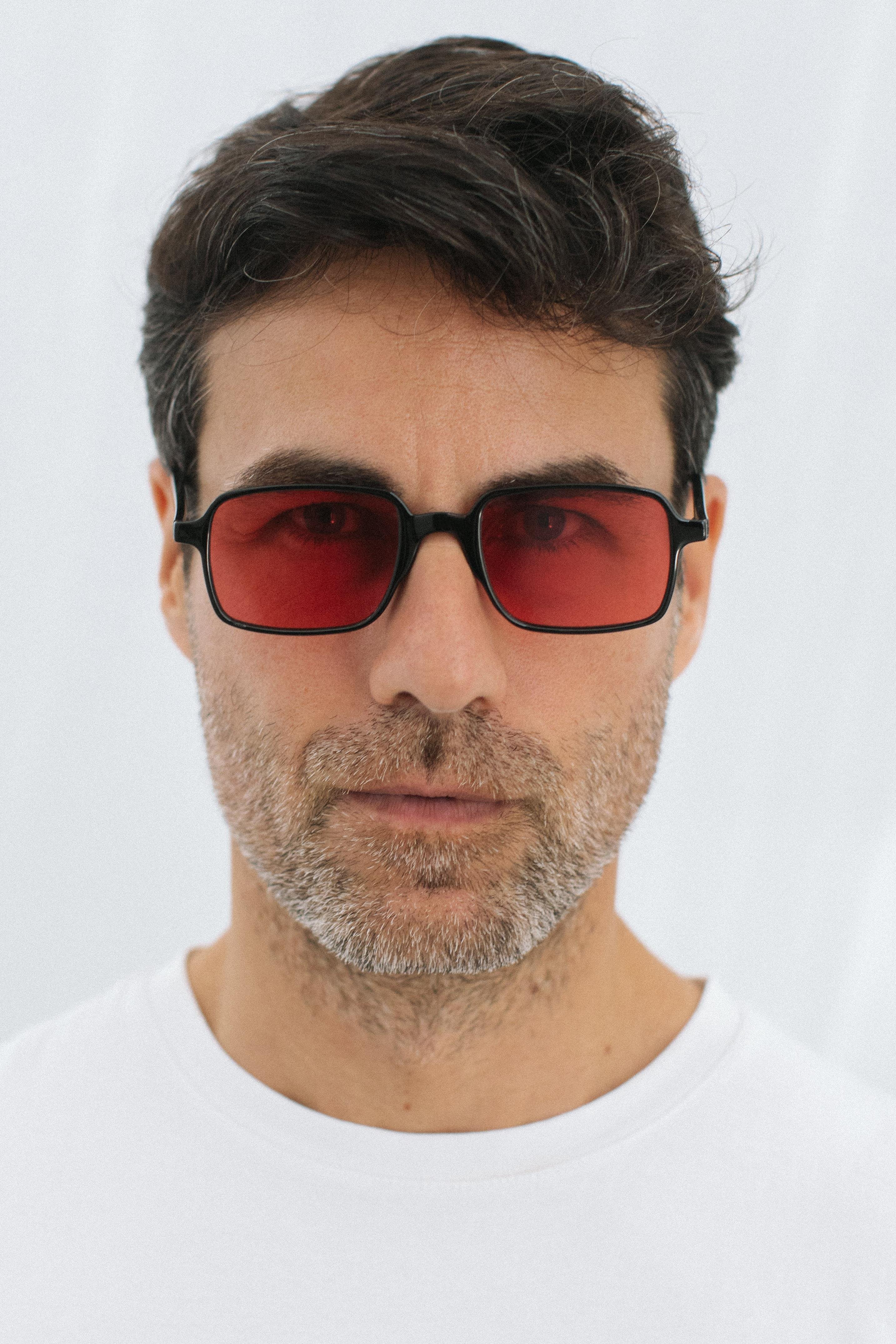 Samu Black Red Erkek Güneş Gözlüğü