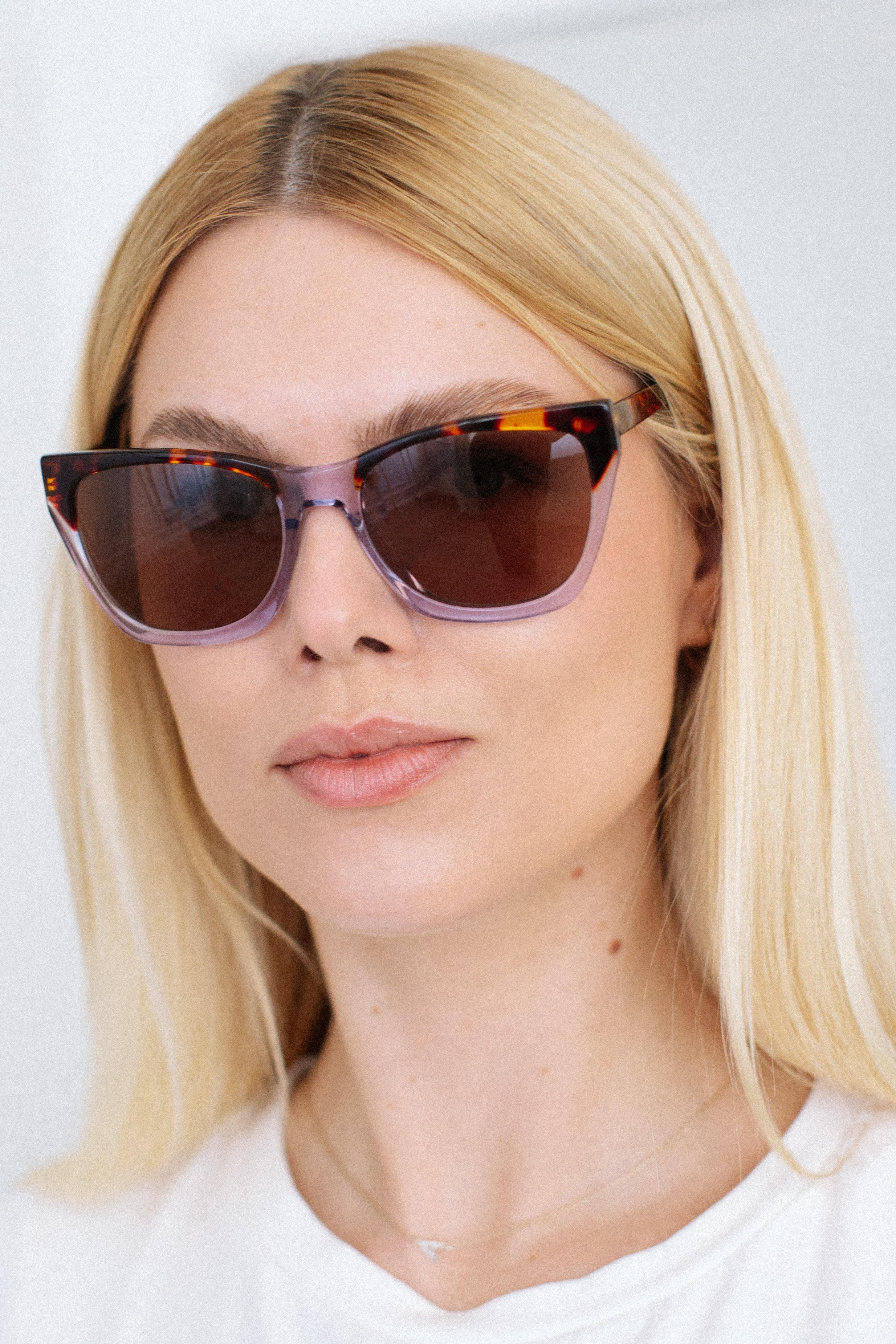 Sappe Leopard Purple Brown Güneş Gözlüğü