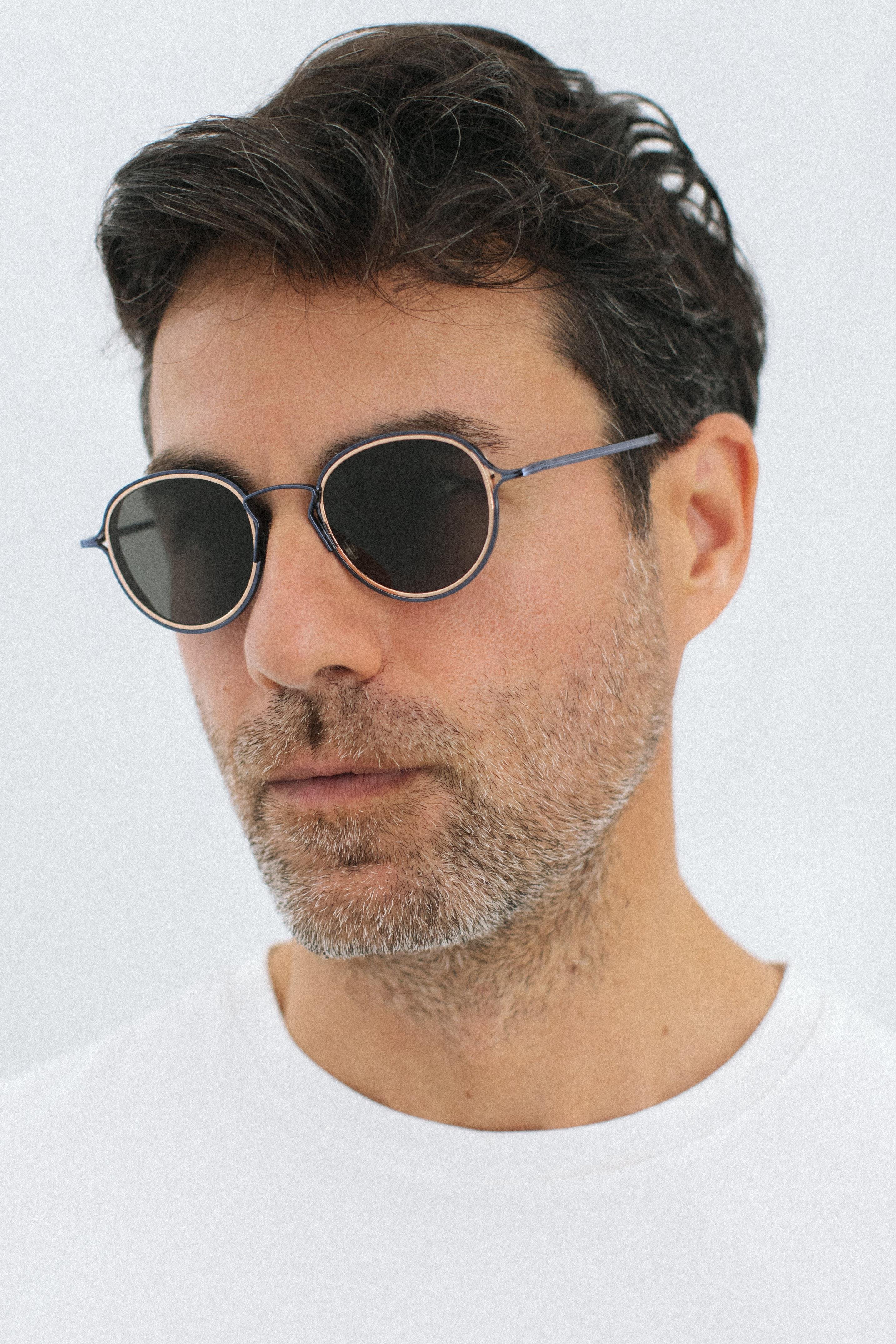 Saul Navy Gold Black Erkek Güneş Gözlüğü