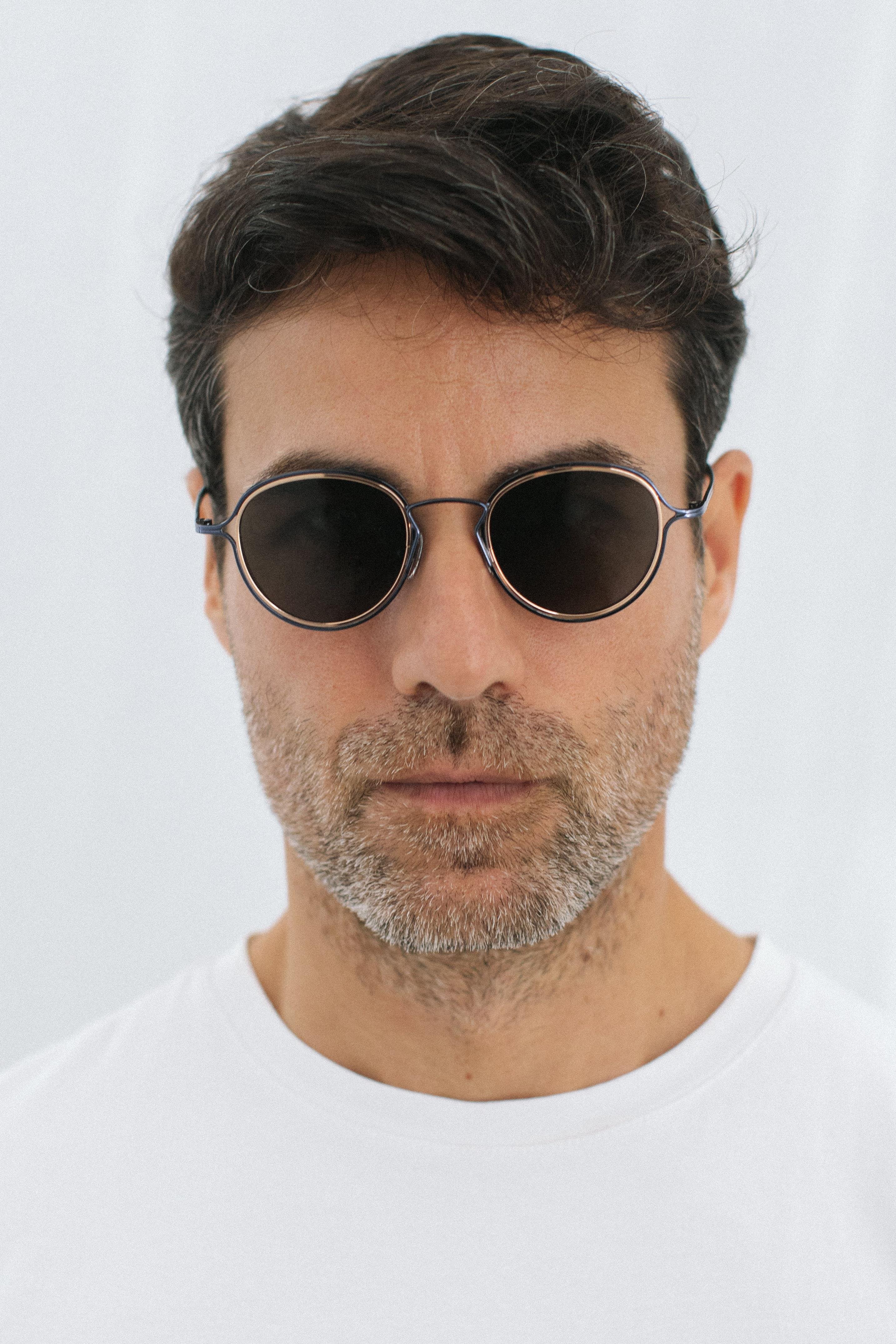 Saul Navy Gold Black Erkek Güneş Gözlüğü