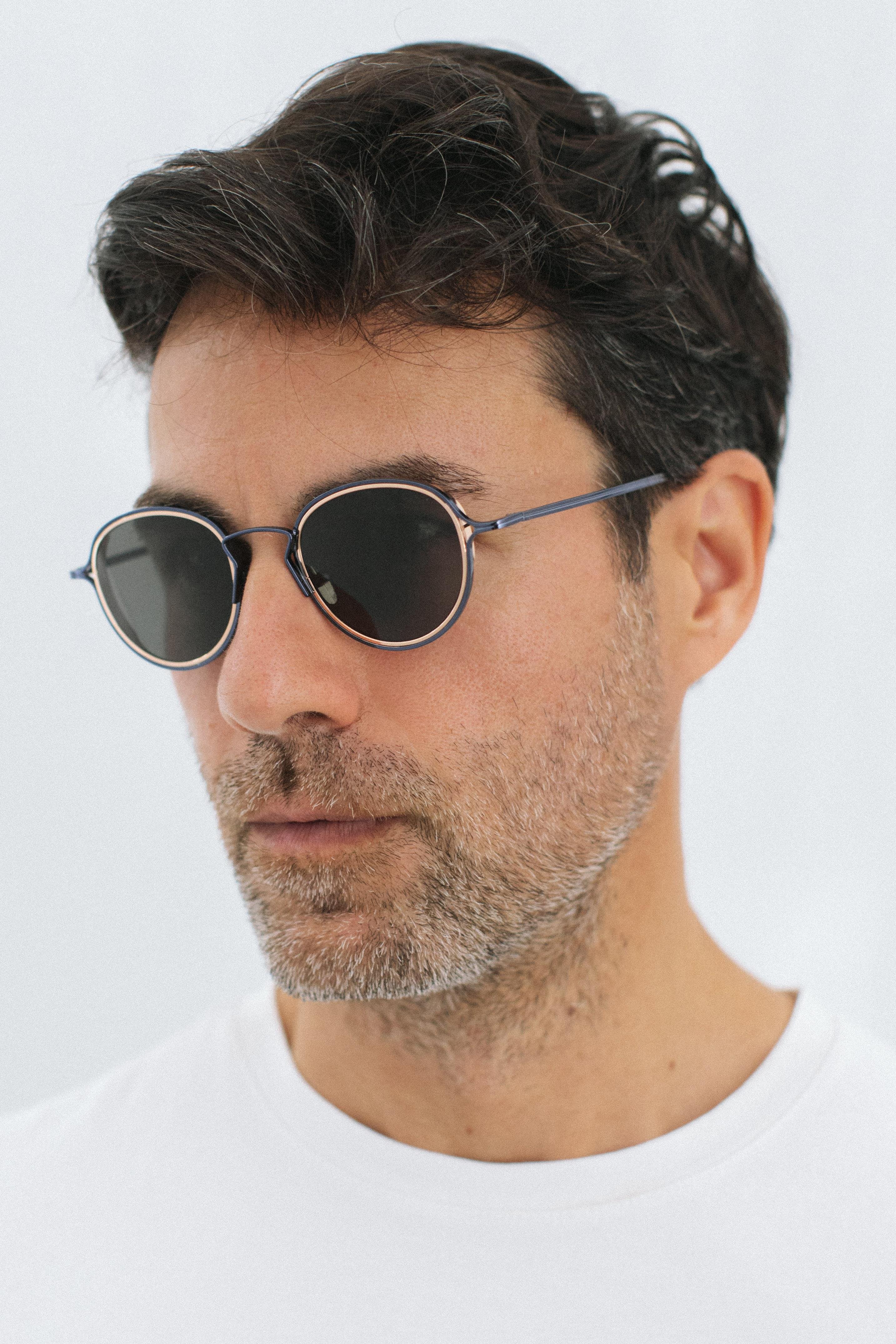 Saul Navy Gold Black Erkek Güneş Gözlüğü