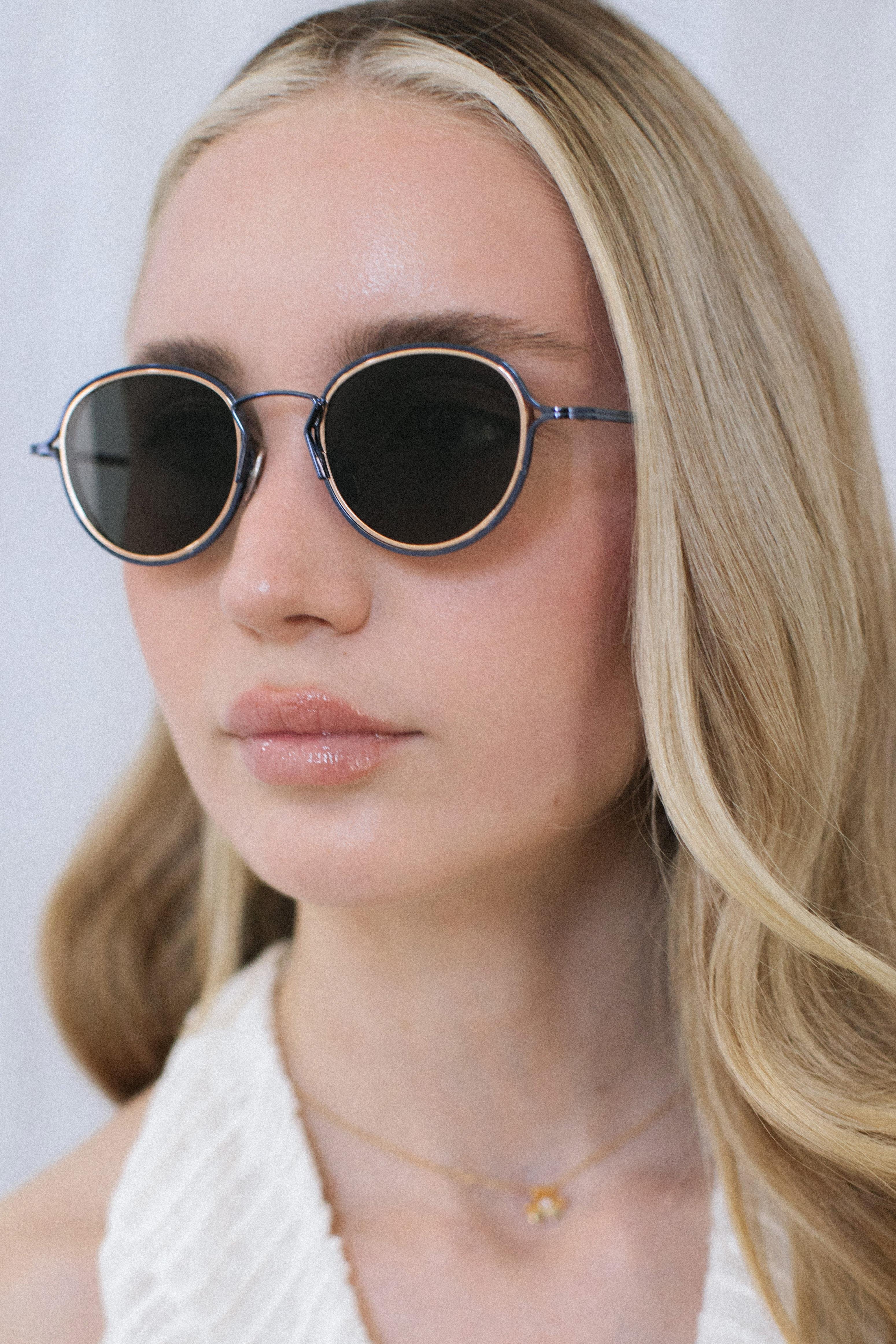 Saul Navy Gold Black Güneş Gözlüğü