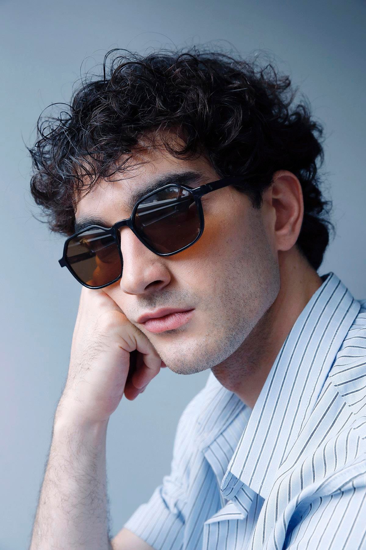 Sezar Black Brown Erkek Güneş Gözlüğü