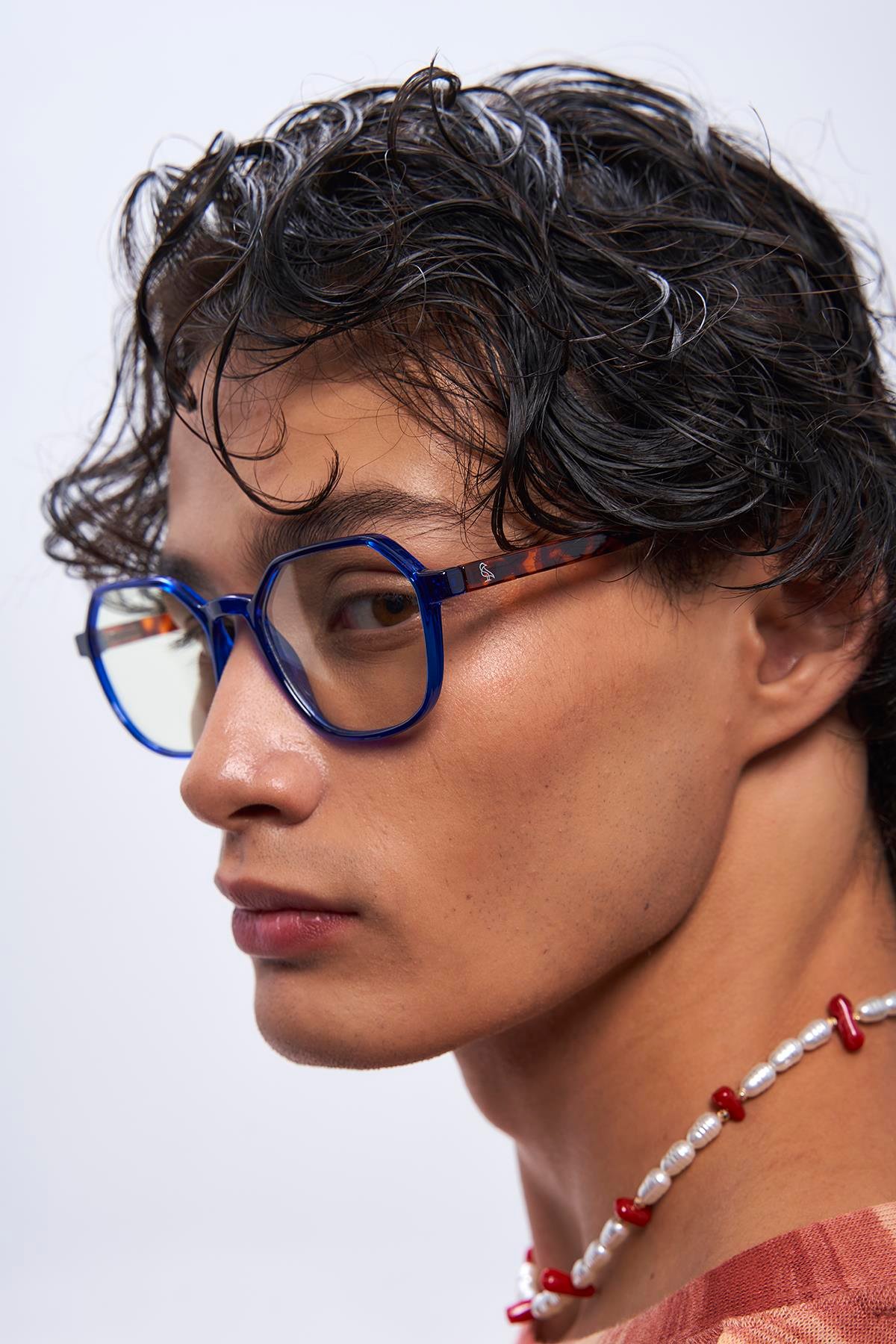 Sezar Blue Leopard Erkek Mavi Işık Koruyucu Gözlük