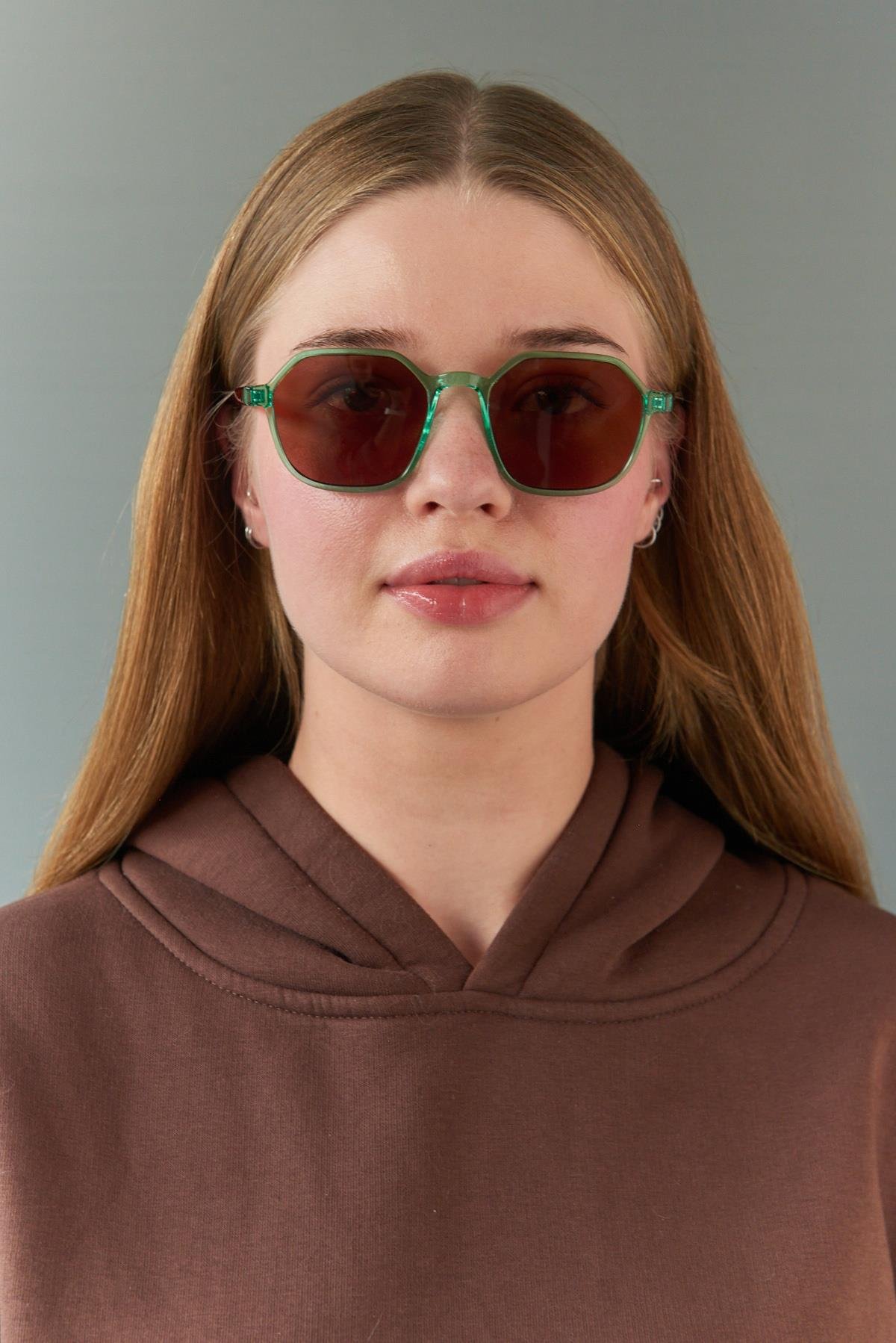 Sezar Green Leopard Brown Güneş Gözlüğü