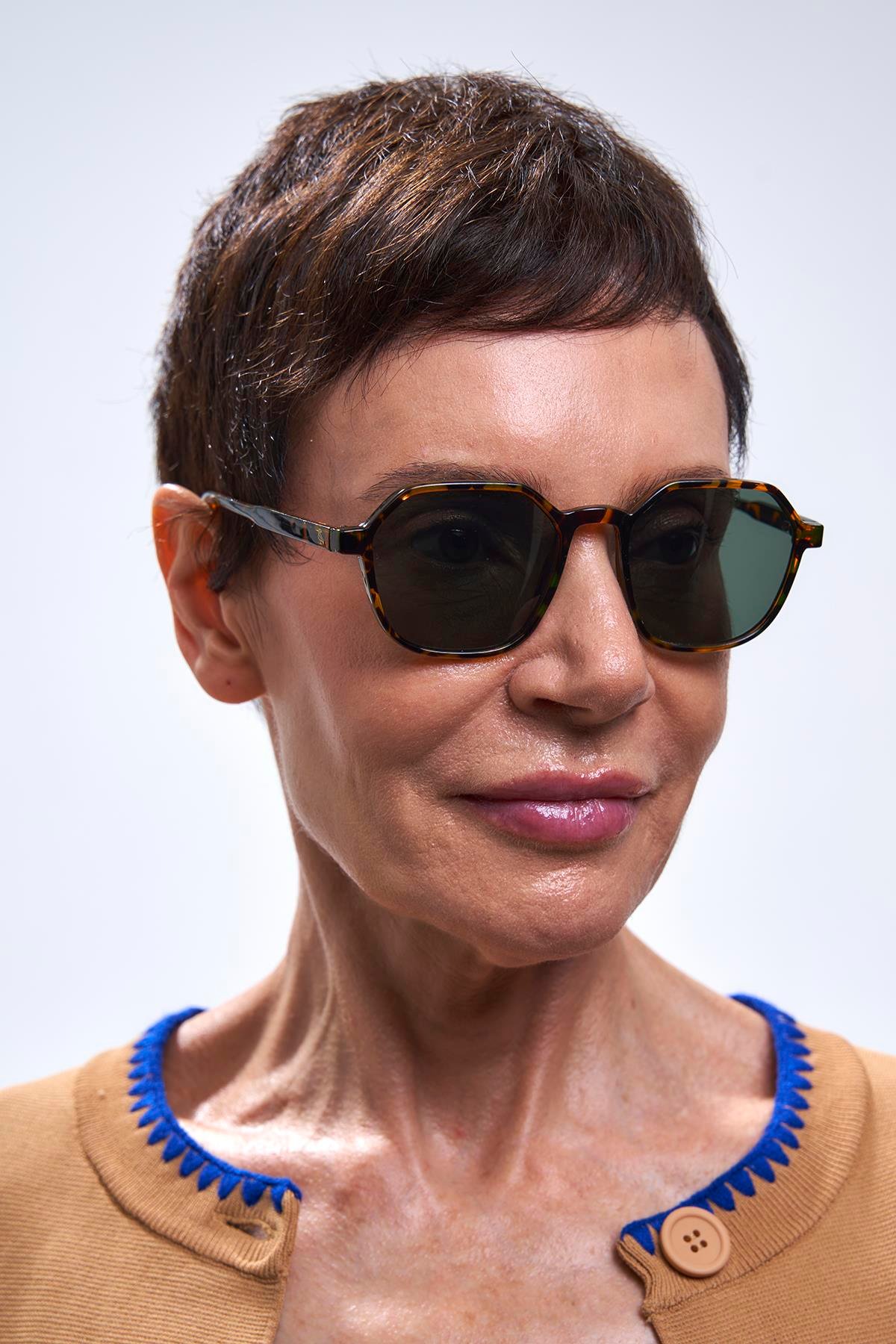 Sezar Magic Leopard Green Güneş Gözlüğü