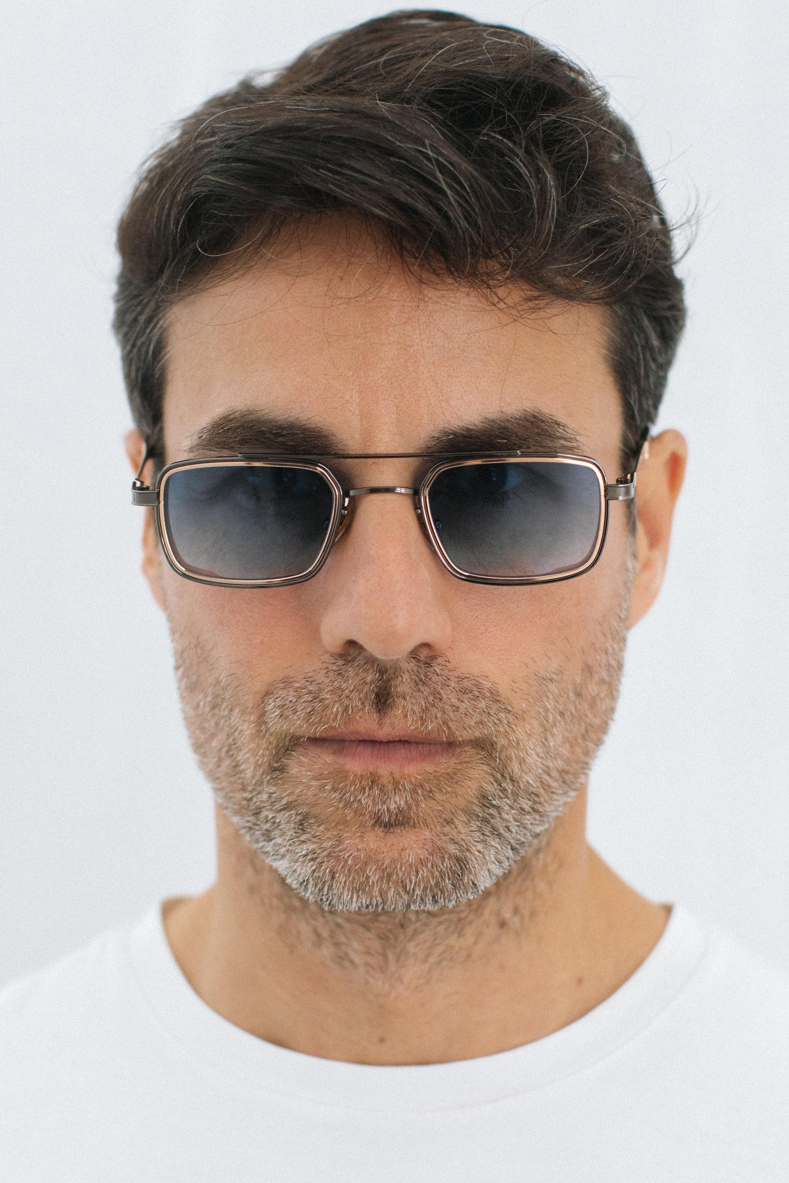 Sion Anthracite Gold Blue Erkek Güneş Gözlüğü