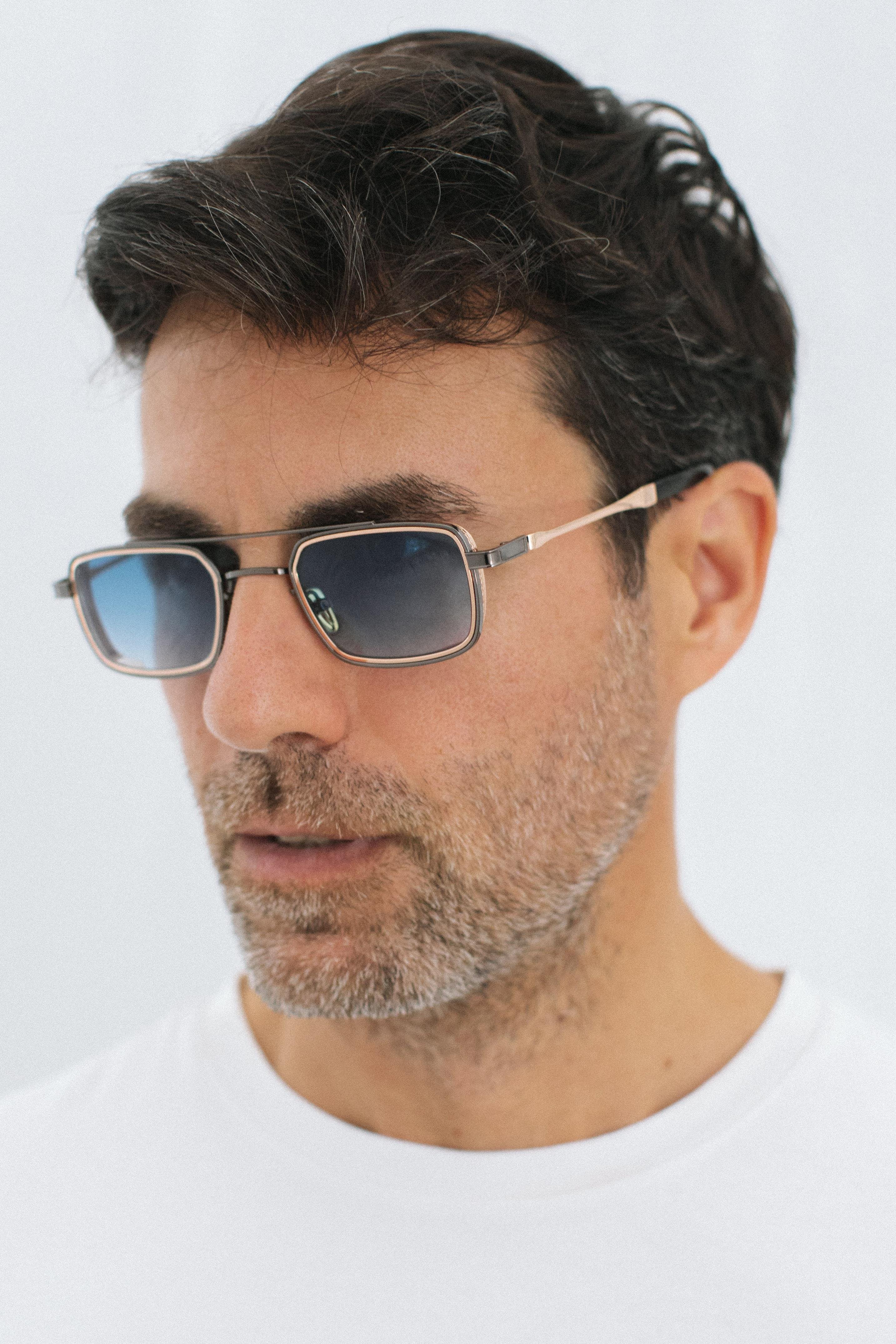 Sion Anthracite Gold Blue Erkek Güneş Gözlüğü