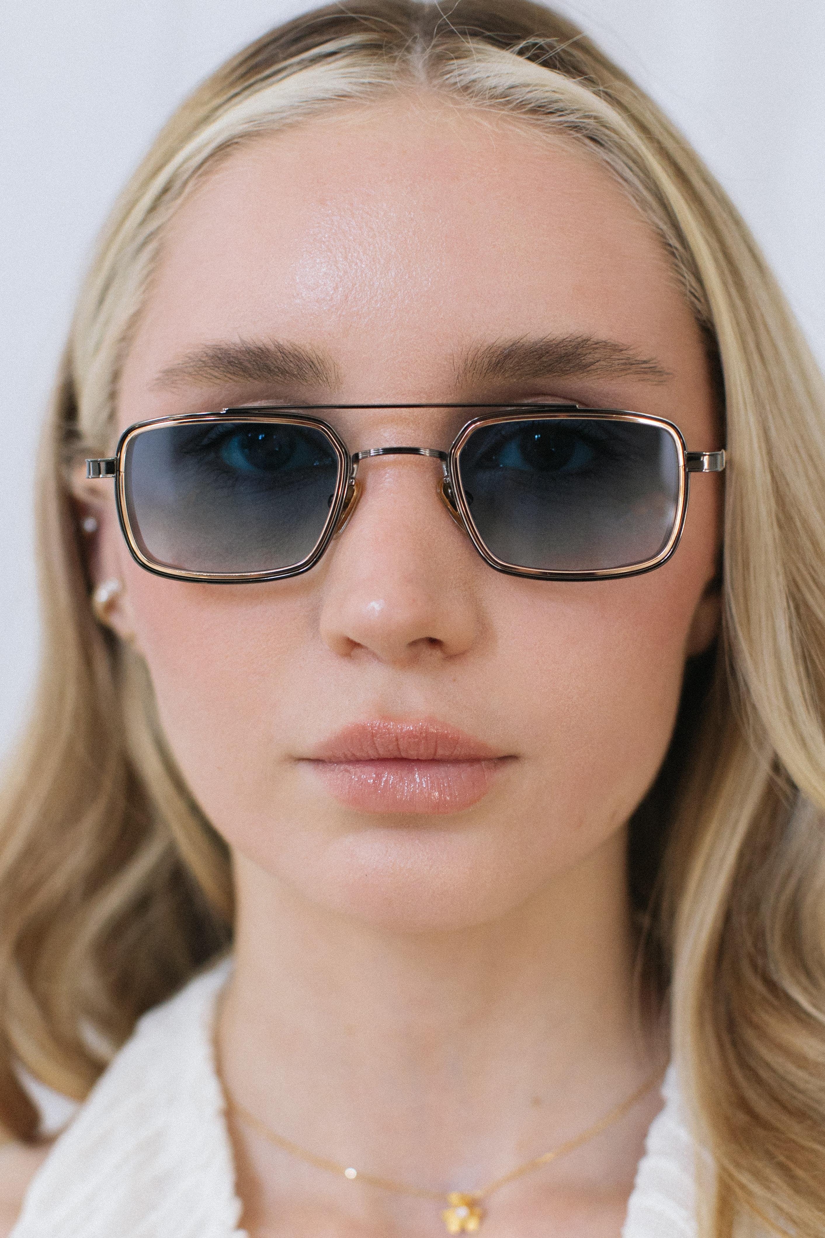 Sion Anthracite Gold Blue Güneş Gözlüğü