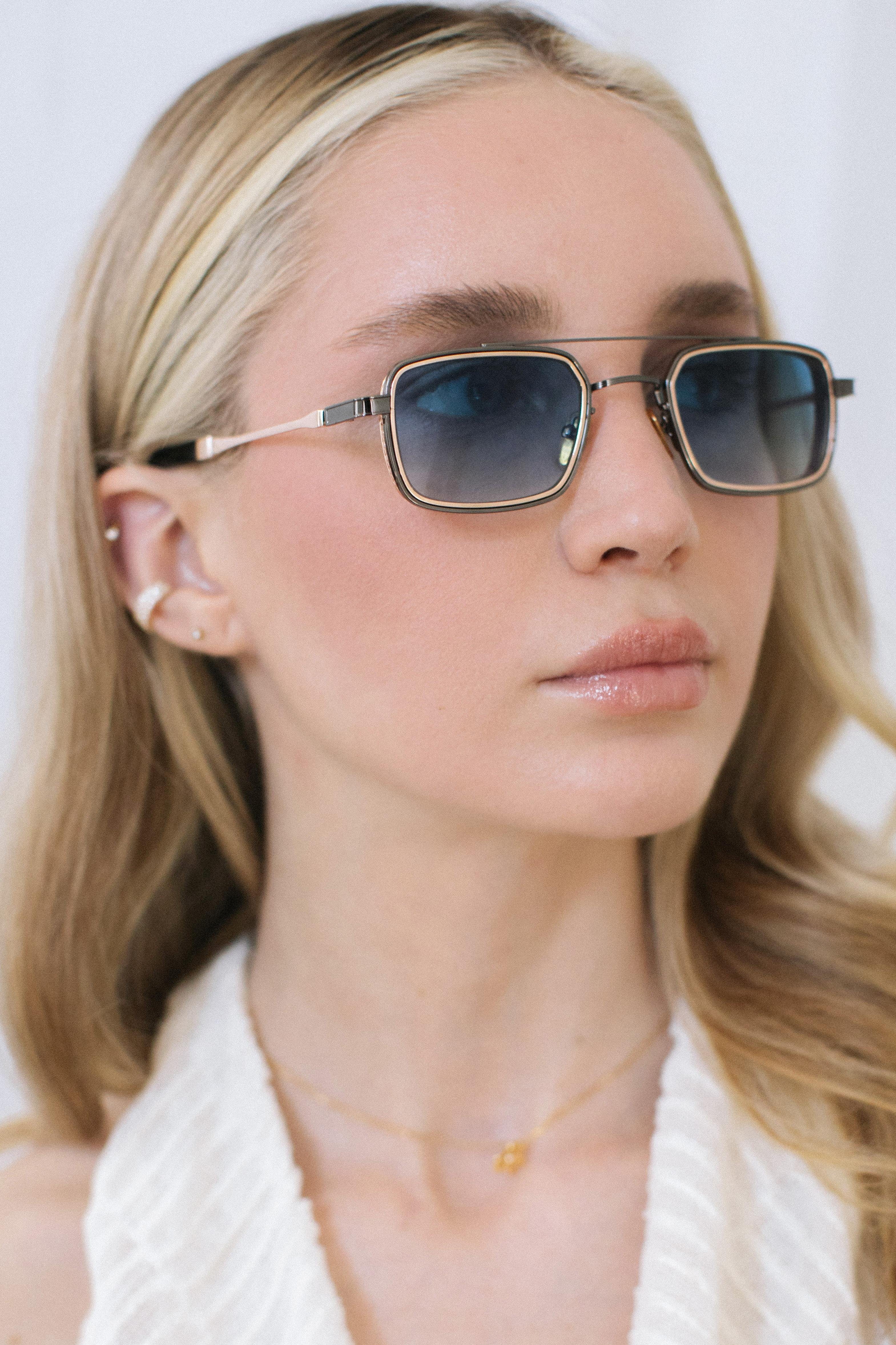 Sion Anthracite Gold Blue Güneş Gözlüğü