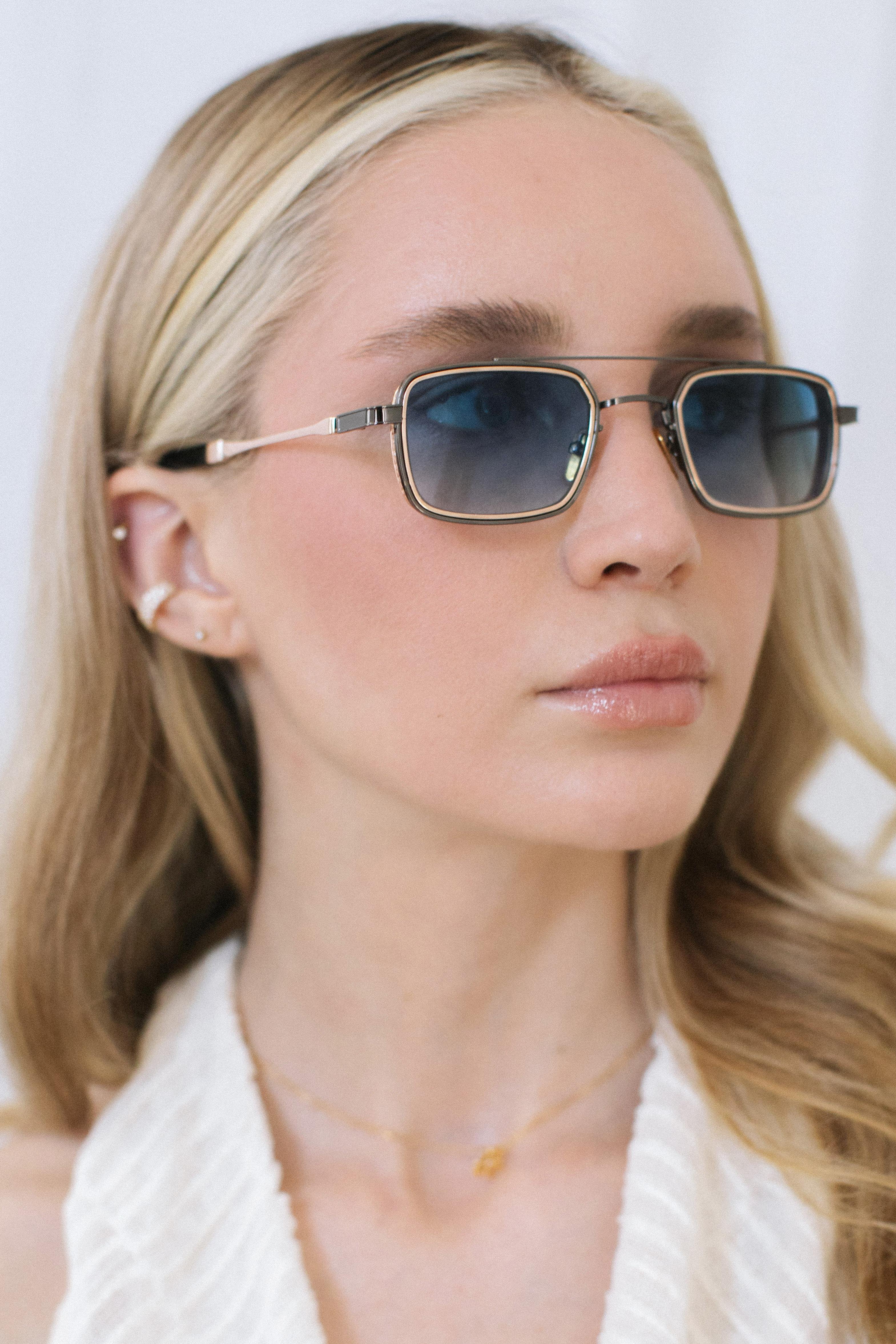 Sion Anthracite Gold Blue Güneş Gözlüğü