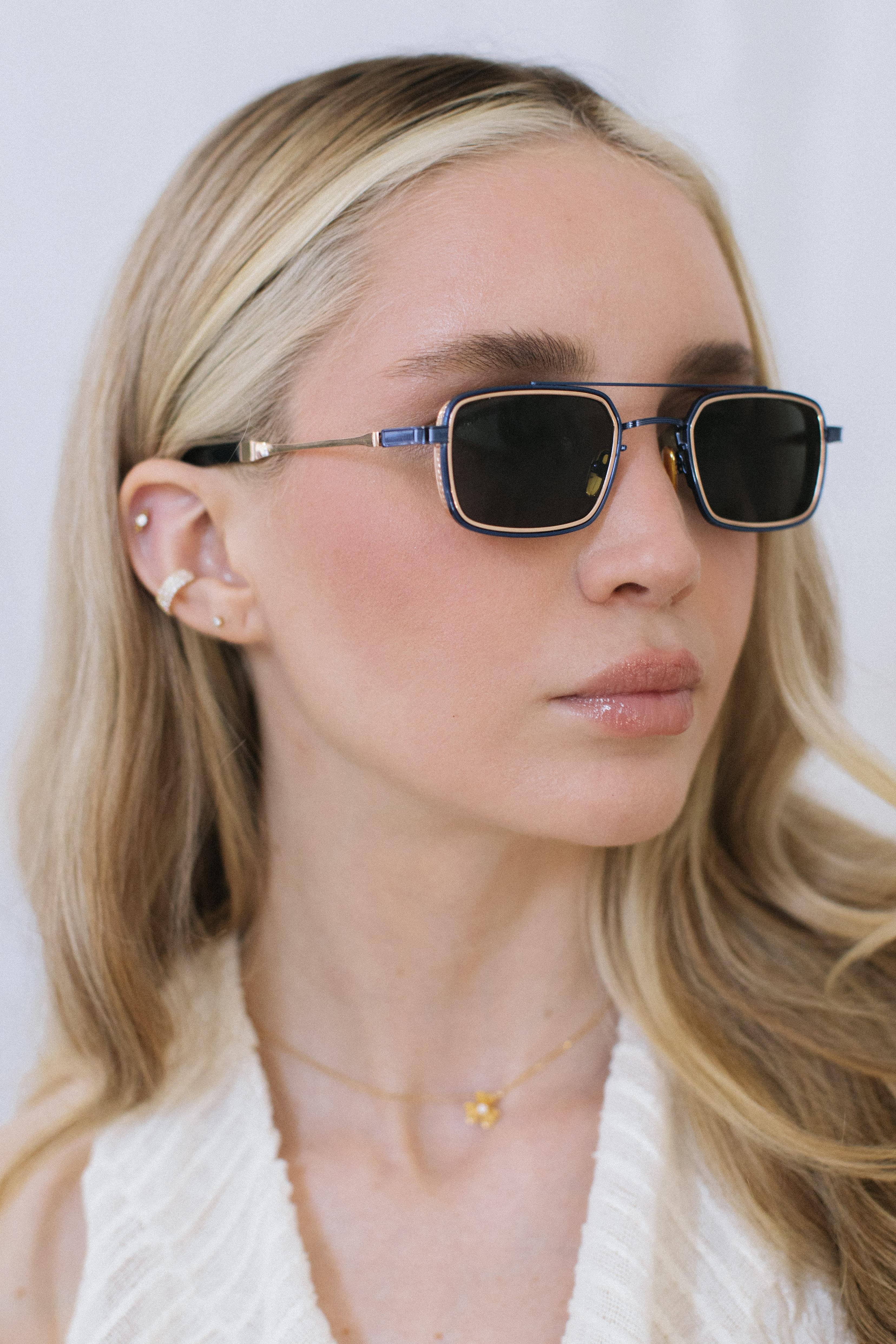 Sion Navy Gold Black Güneş Gözlüğü