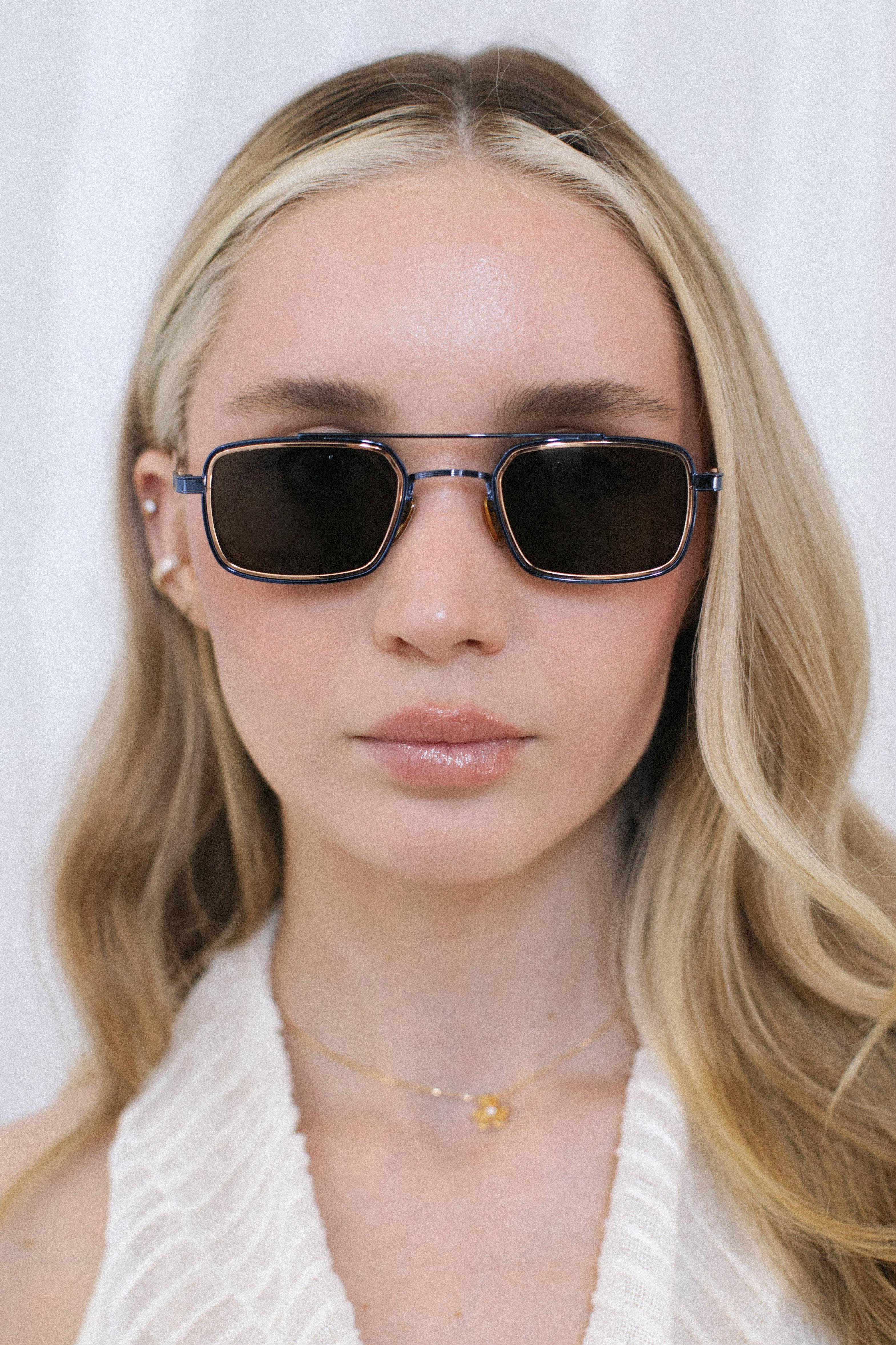 Sion Navy Gold Black Güneş Gözlüğü